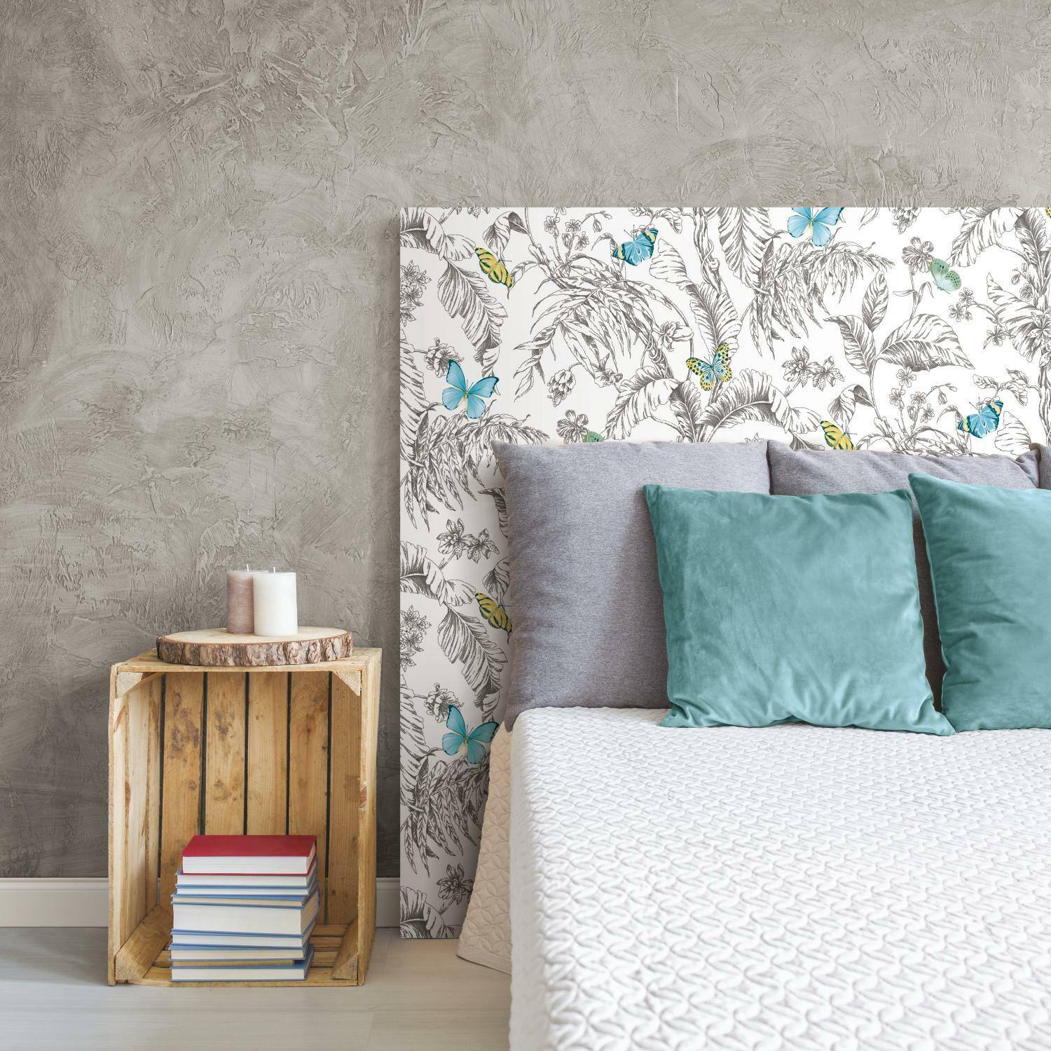 RoomMates Butterfly Sketch Peel & Stick Wallpaper