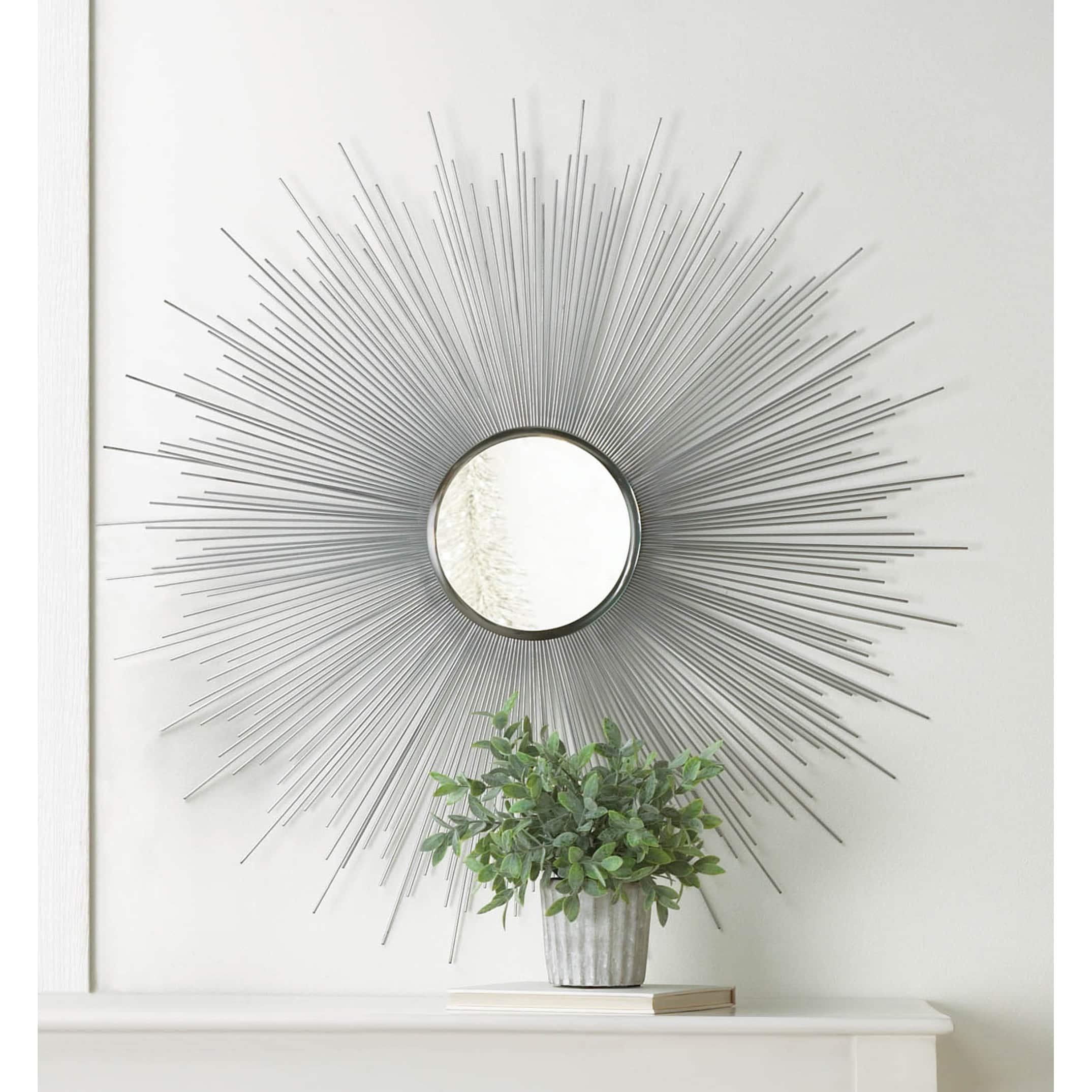 33" Silver Rays Mirror