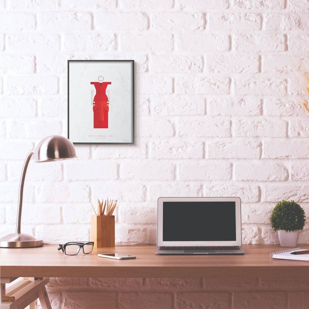 Stupell Industries Pretty Woman Fashion Design Wall Accent with Black Frame