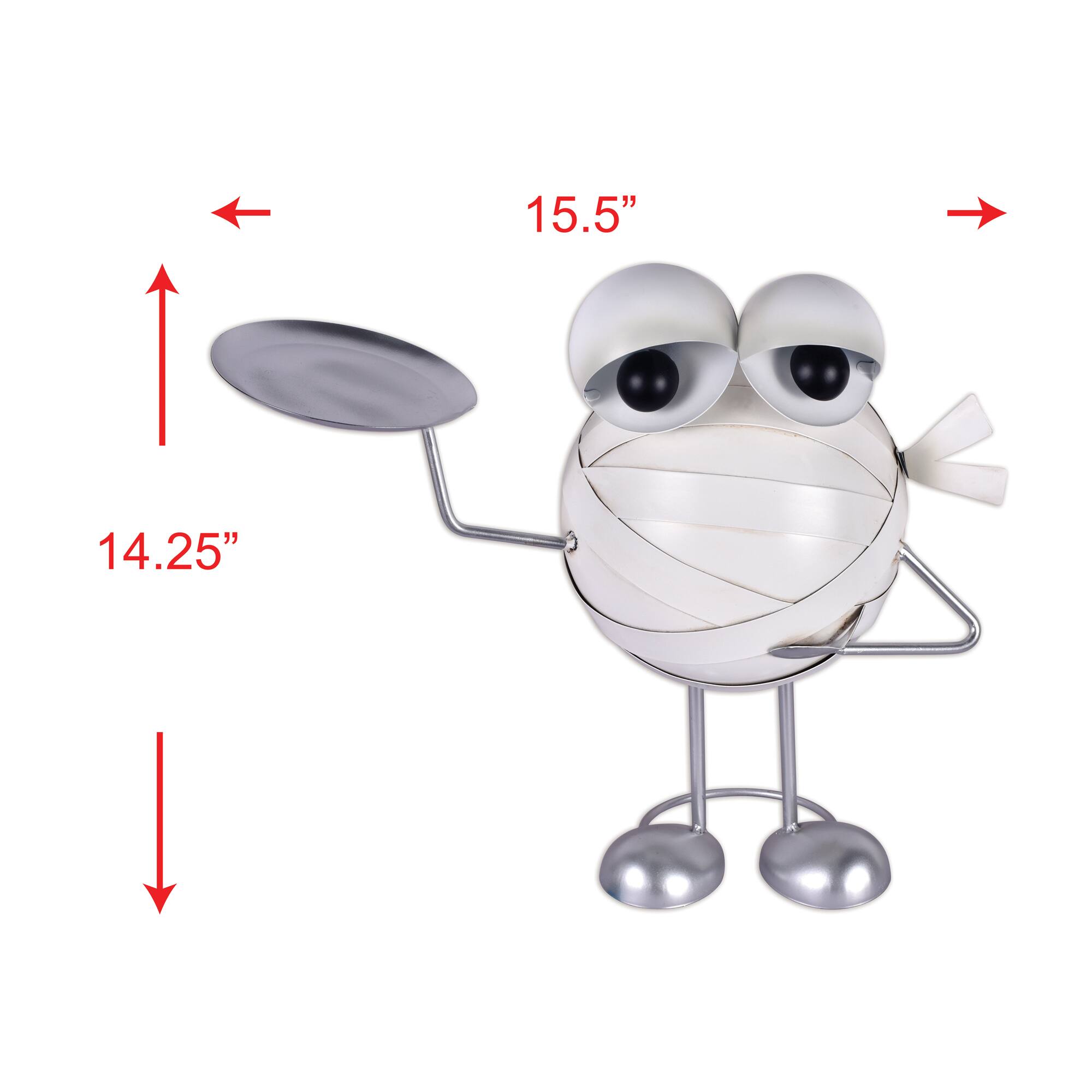 Sunset Vista Designs® 15.5" White Whimsical Sharmin the Mummy Monster Porch Sitter