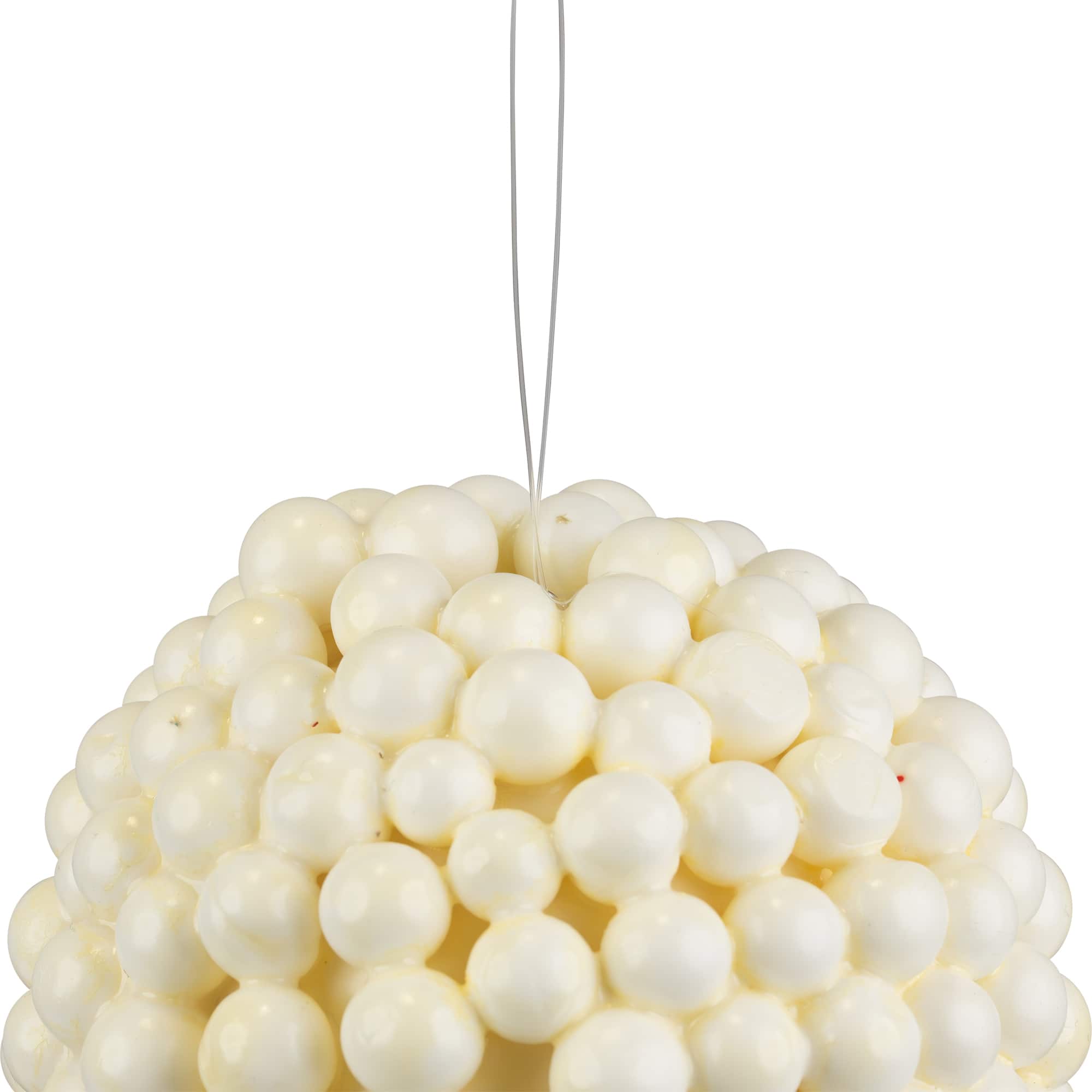 5" White Berries Foam Ball Ornament