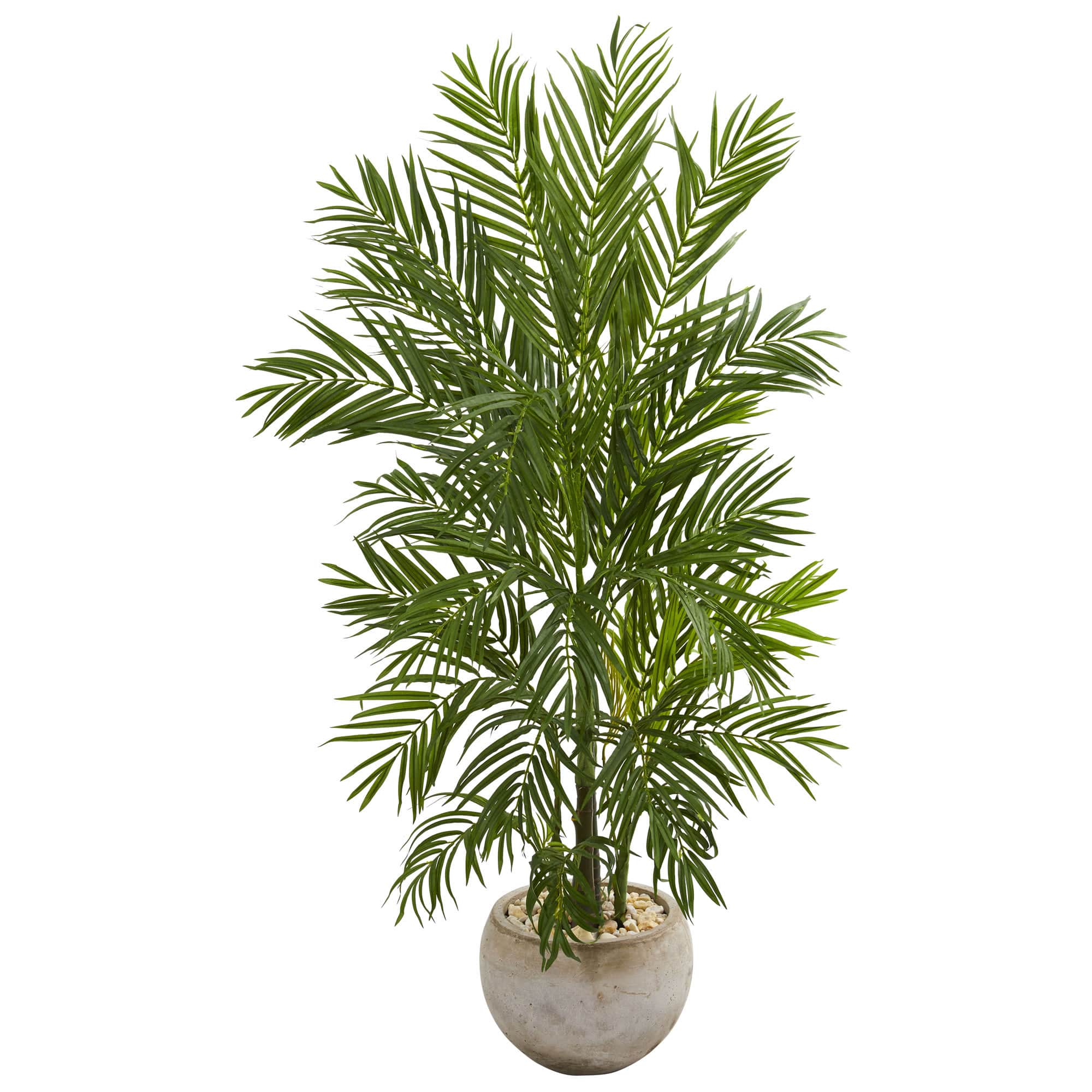 5ft. Areca Palm Artificial Tree in Bowl Planter