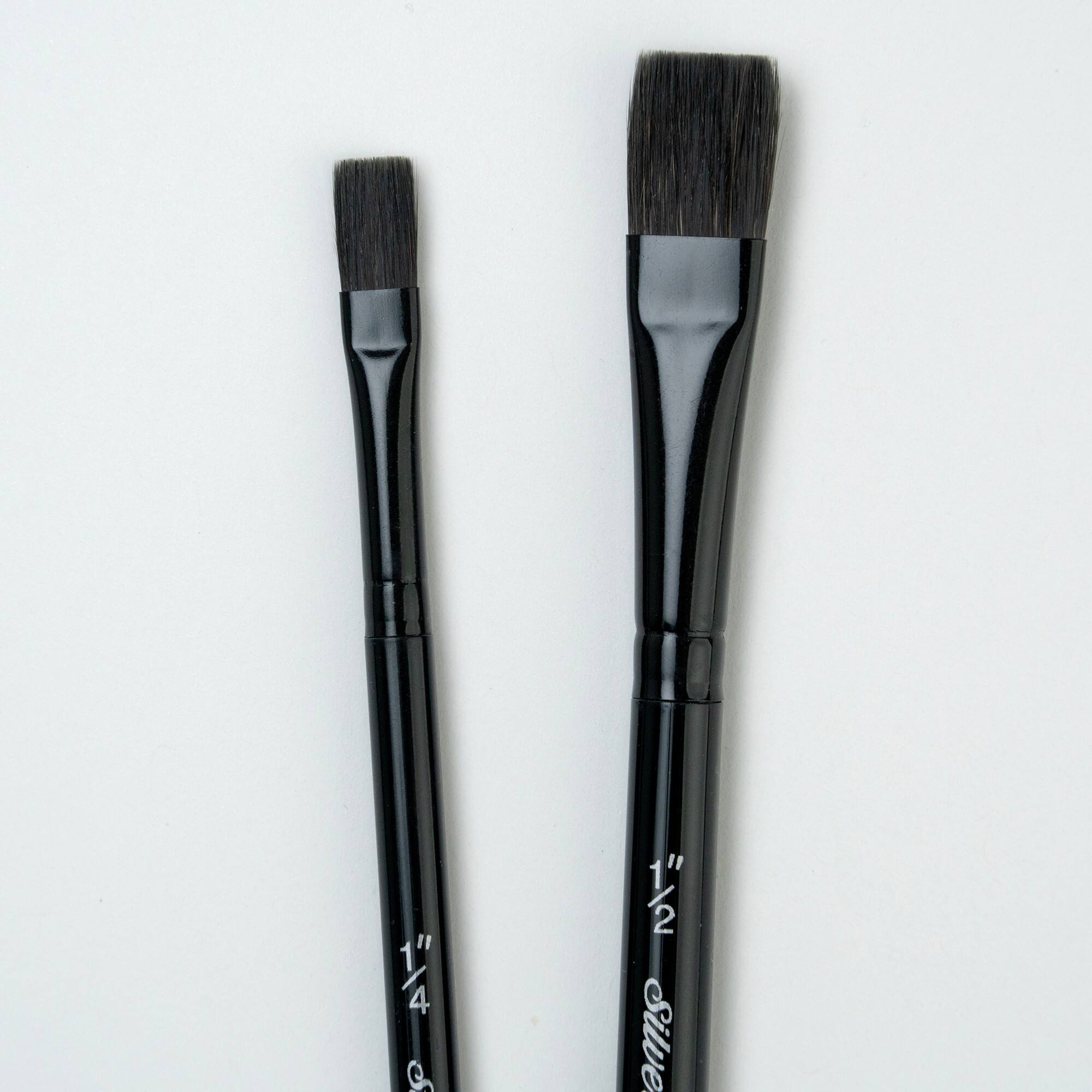 Silver Brush Limited Black Velvet® Square Wash Brushes Set