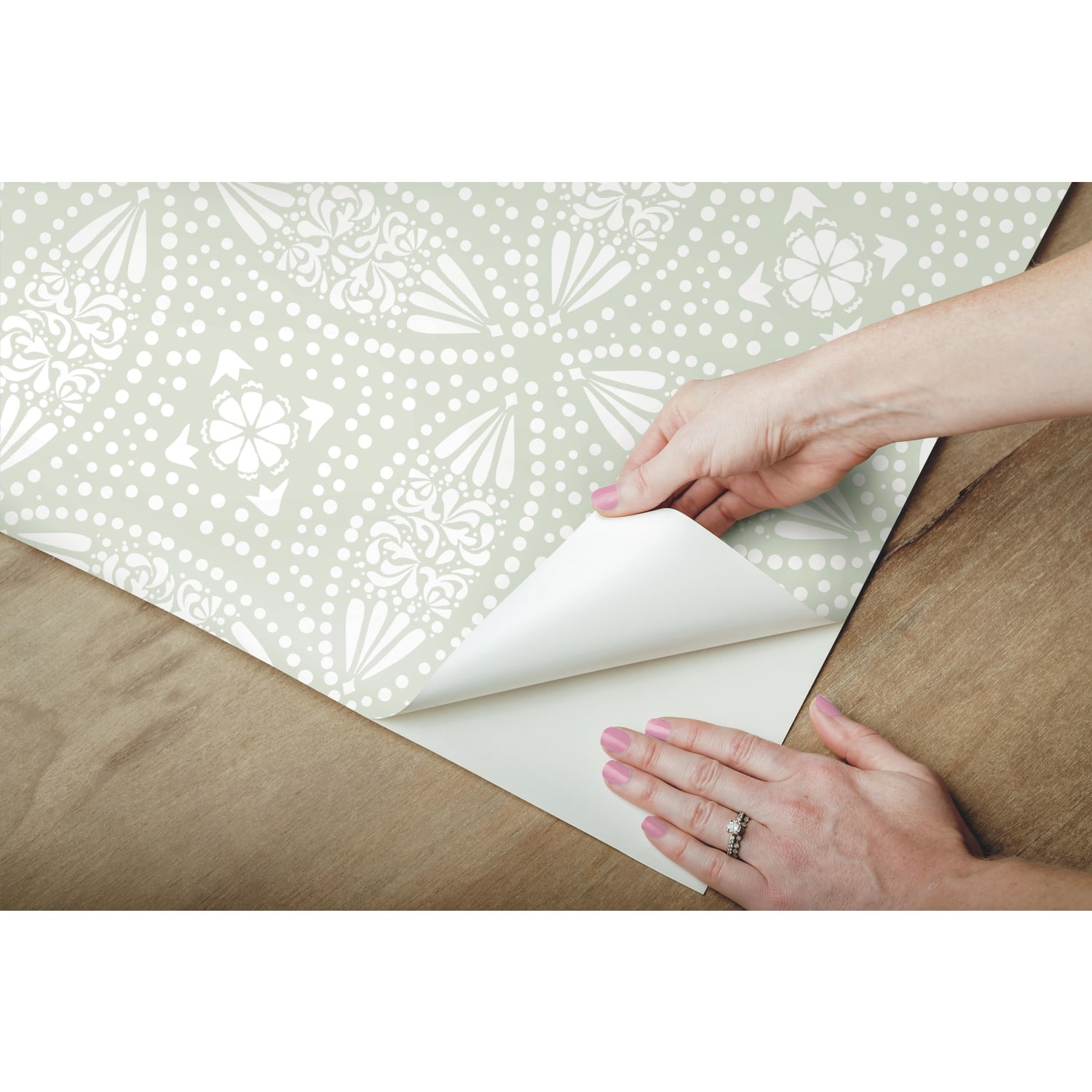 RoomMates Overlapping Medallions Peel & Stick Wallpaper