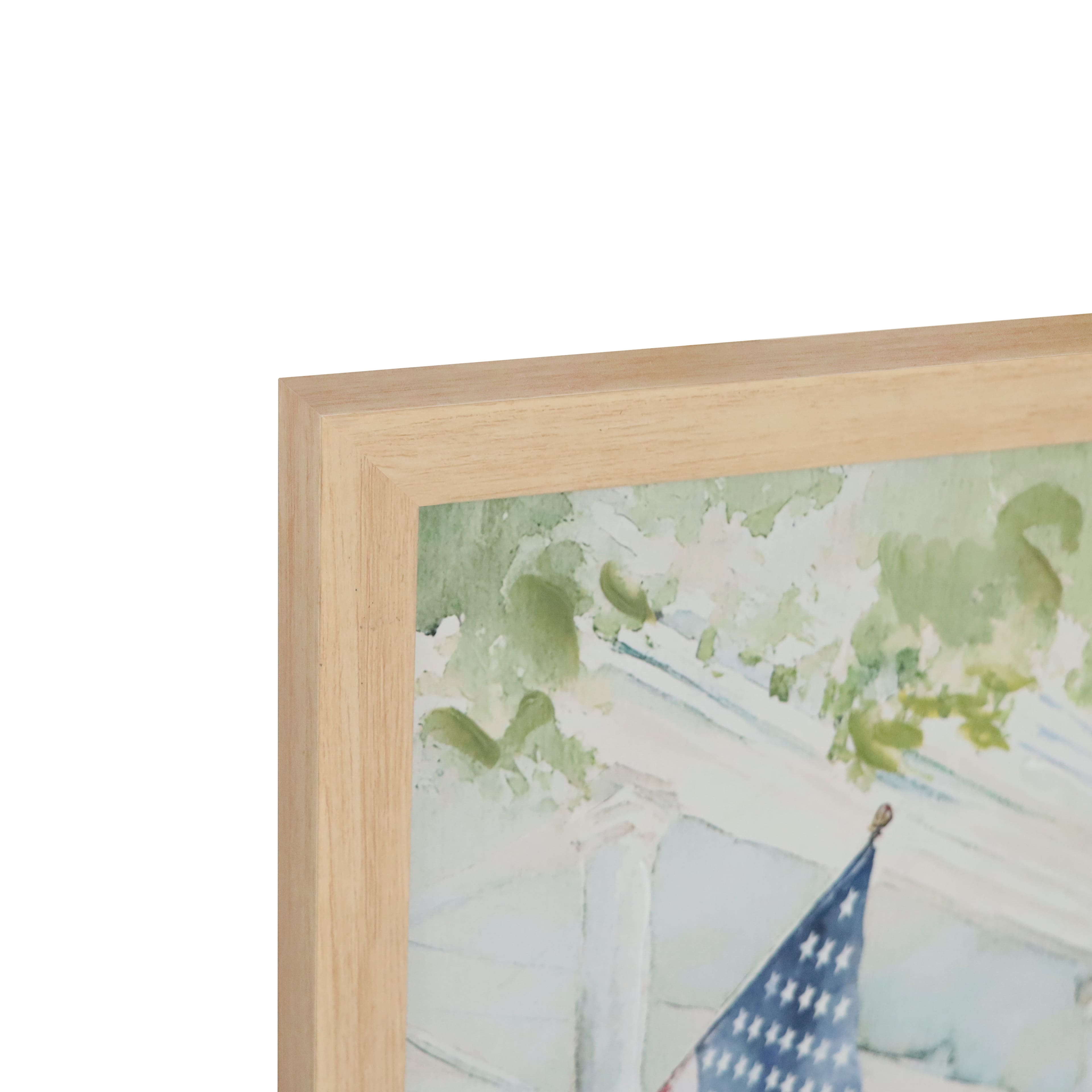 Red, White & Blue 24" Garden with Flag Canvas Wall Décor by Celebrate It™