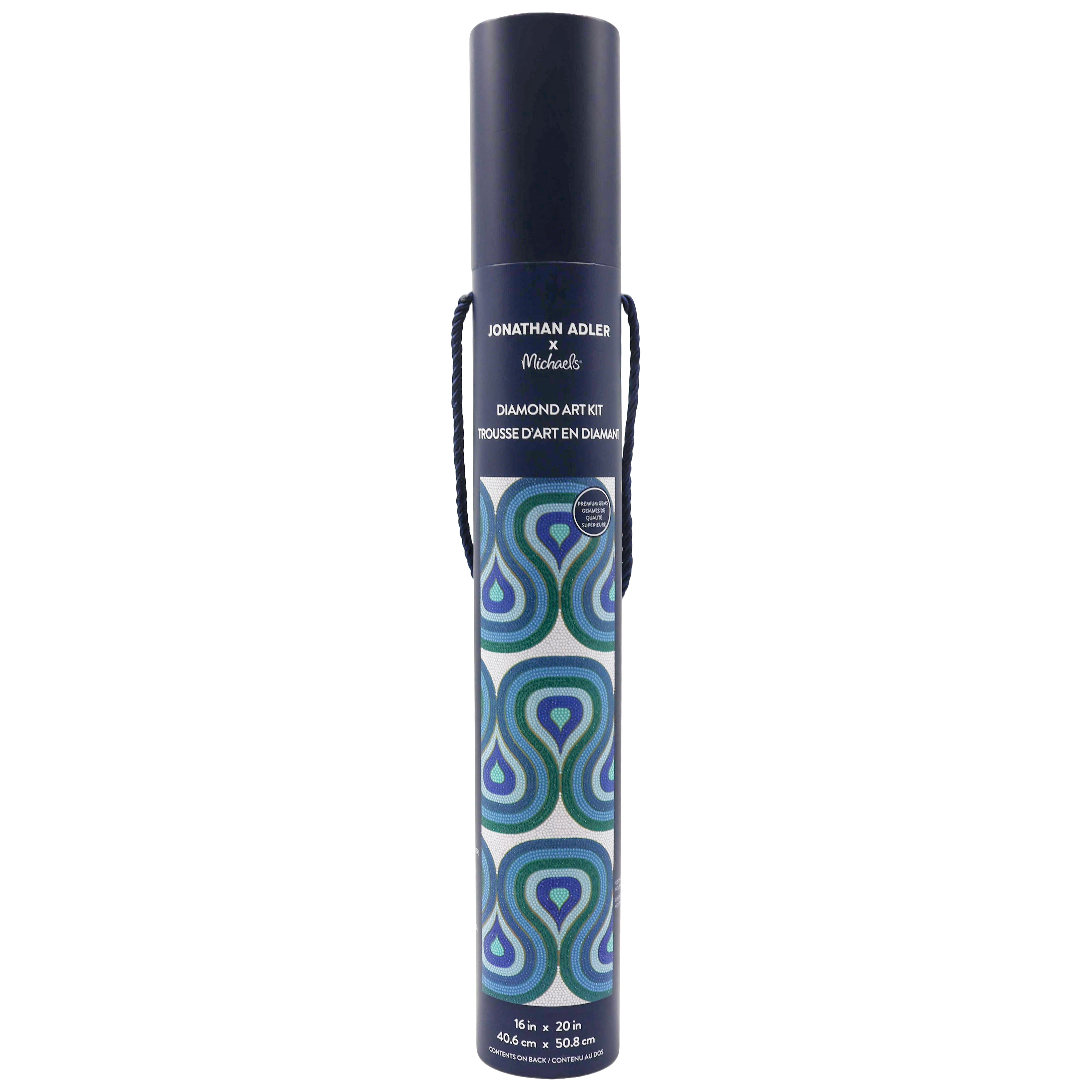 Jonathan Adler x Michaels 16" x 20" Concentric Loops Diamond Art Kit