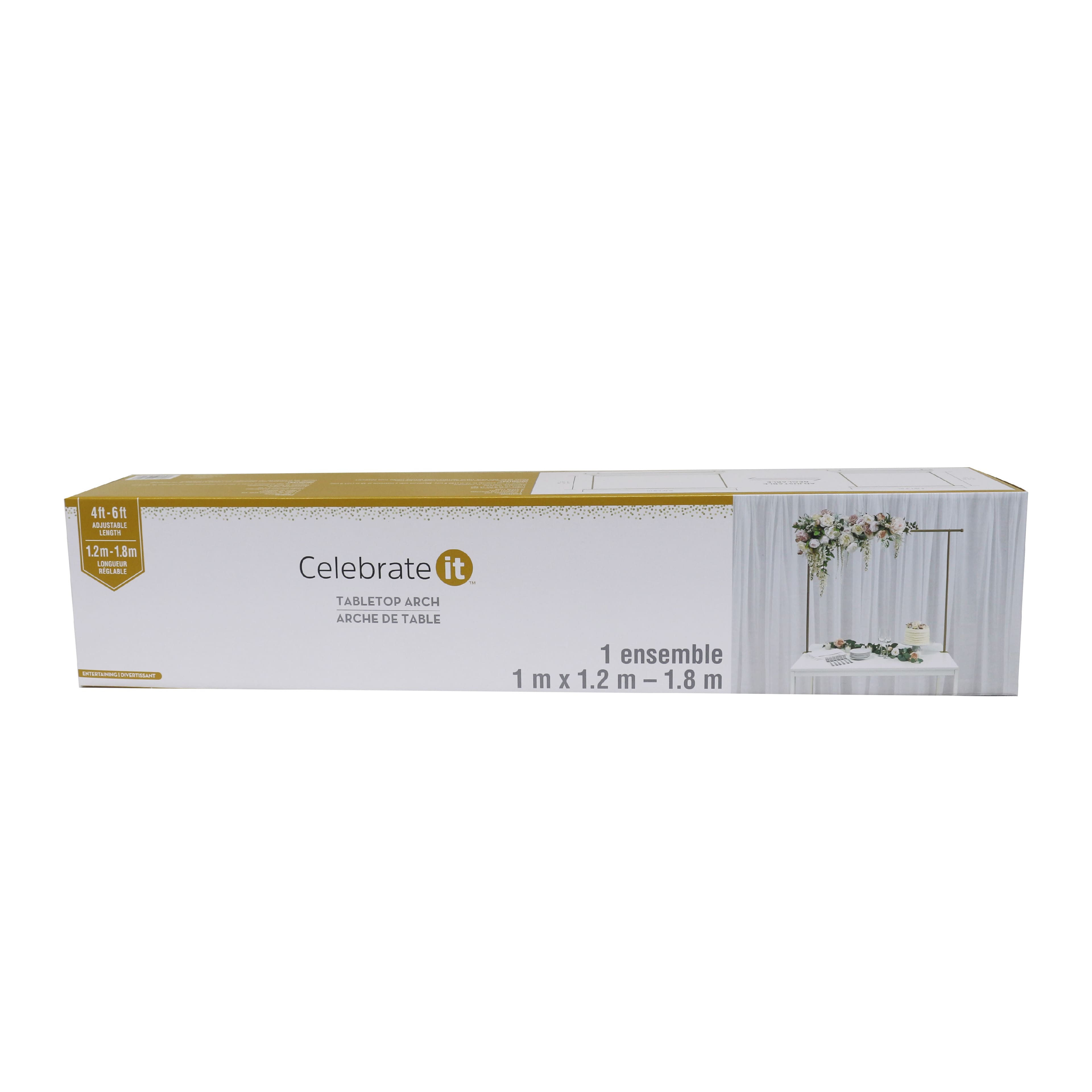 3.5ft. Gold Adjustable Tabletop Arch by Celebrate It™