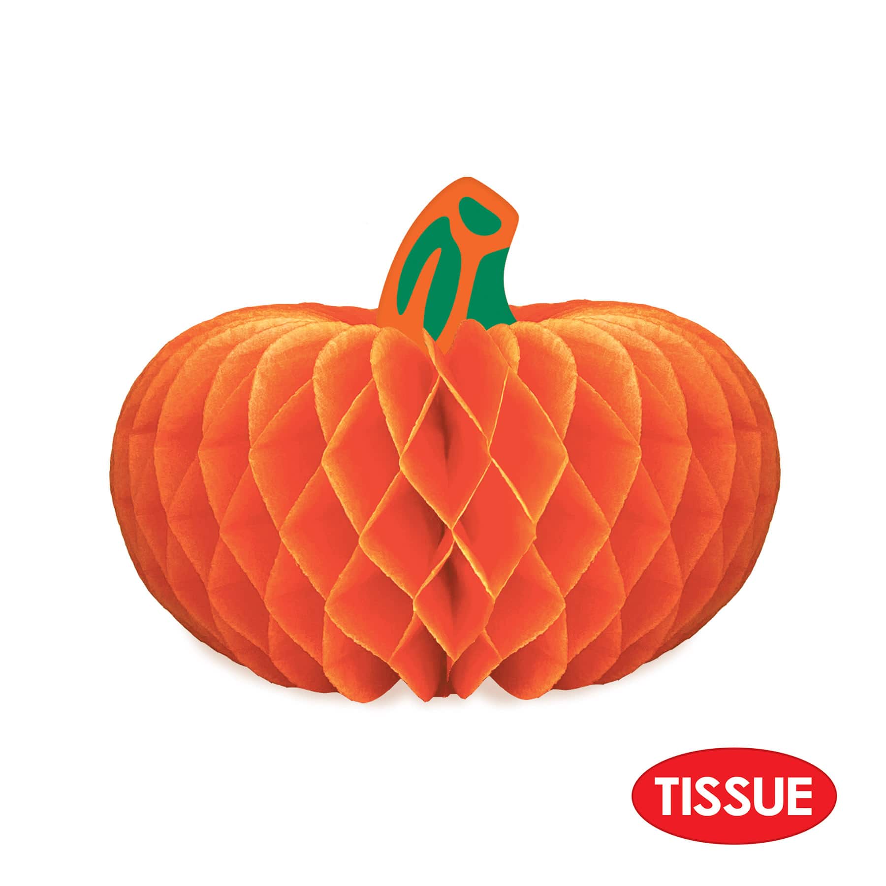 Beistle 4.5" x 3.25" Tissue Paper Pumpkins, 8ct.