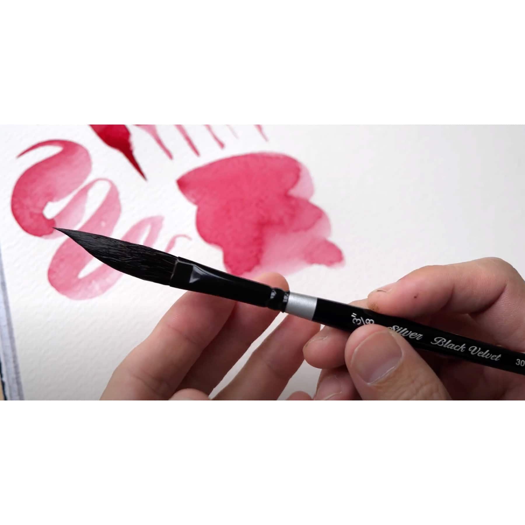 Silver Brush Limited Black Velvet Dagger/Oval Brushes, Pack of 3