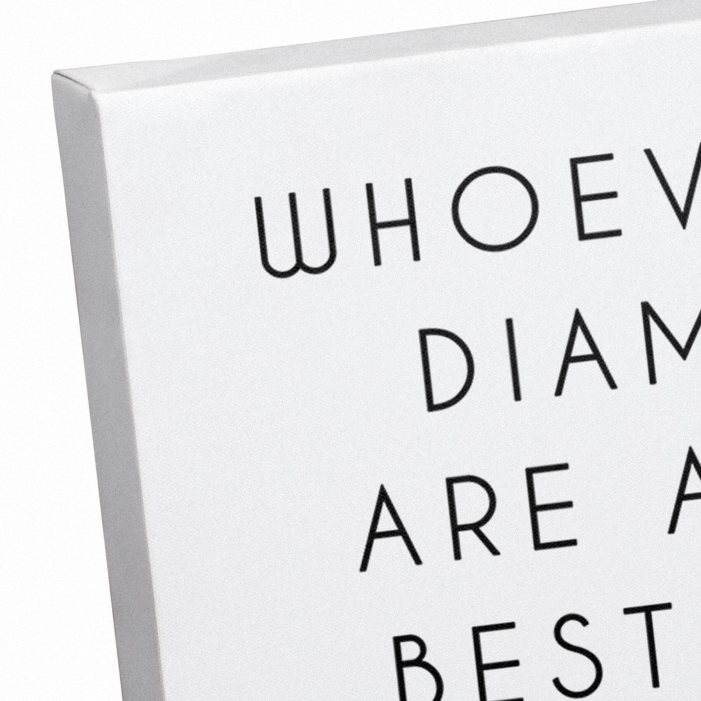 Dogs Are A Girl's Best Friend Canvas Wall Art