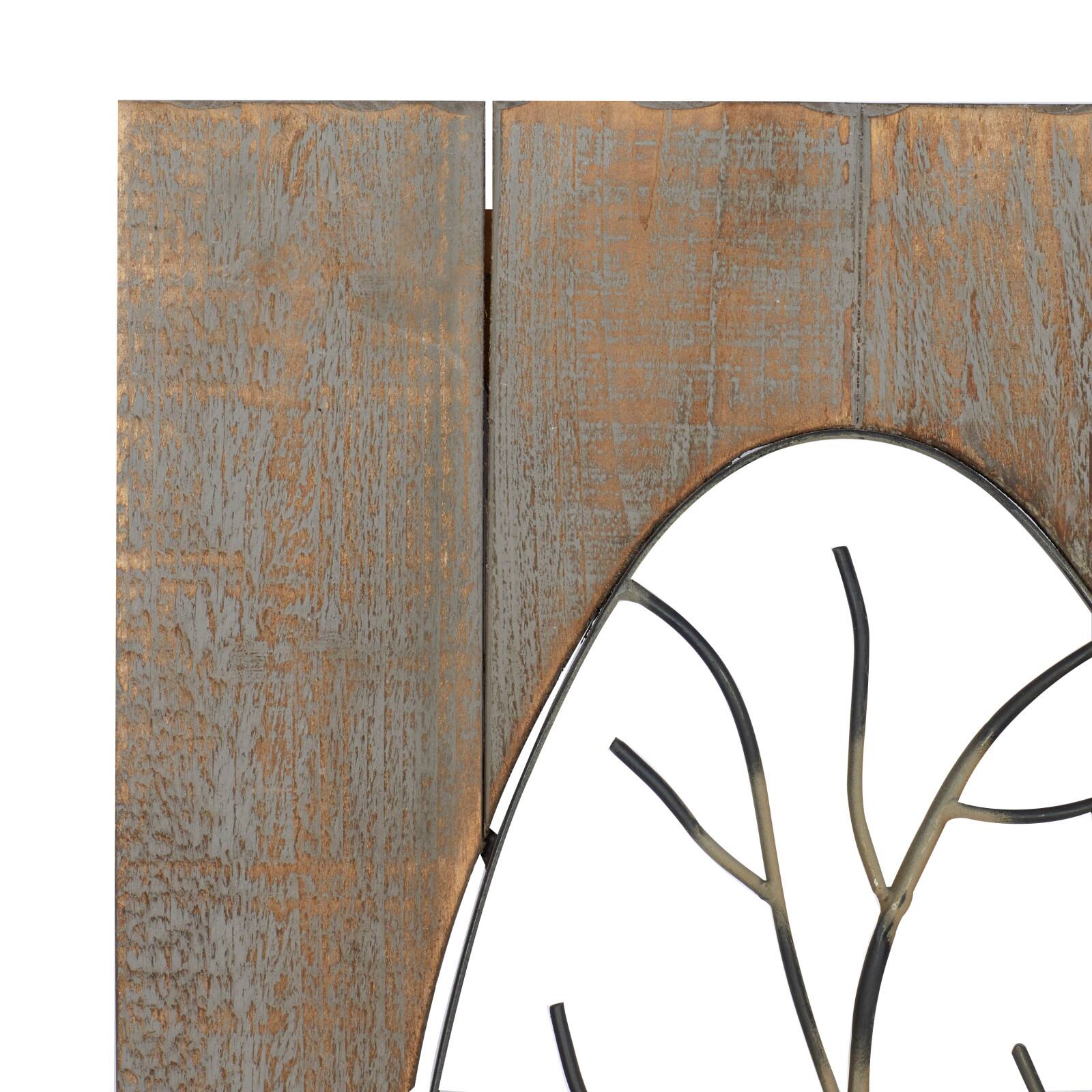 36" Brown Wood Rustic Birds Wall Decor, 2ct.