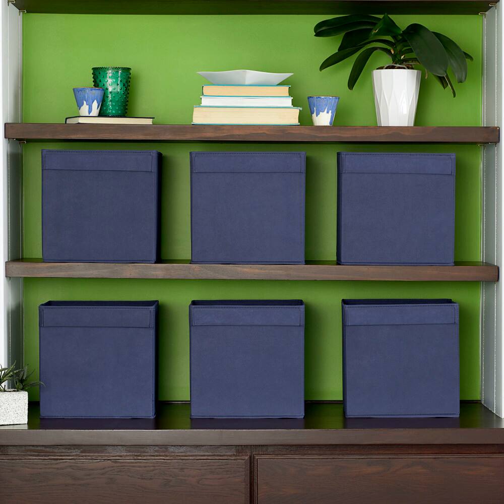 Household Essentials 11" Storage Cubes with Lip Handles