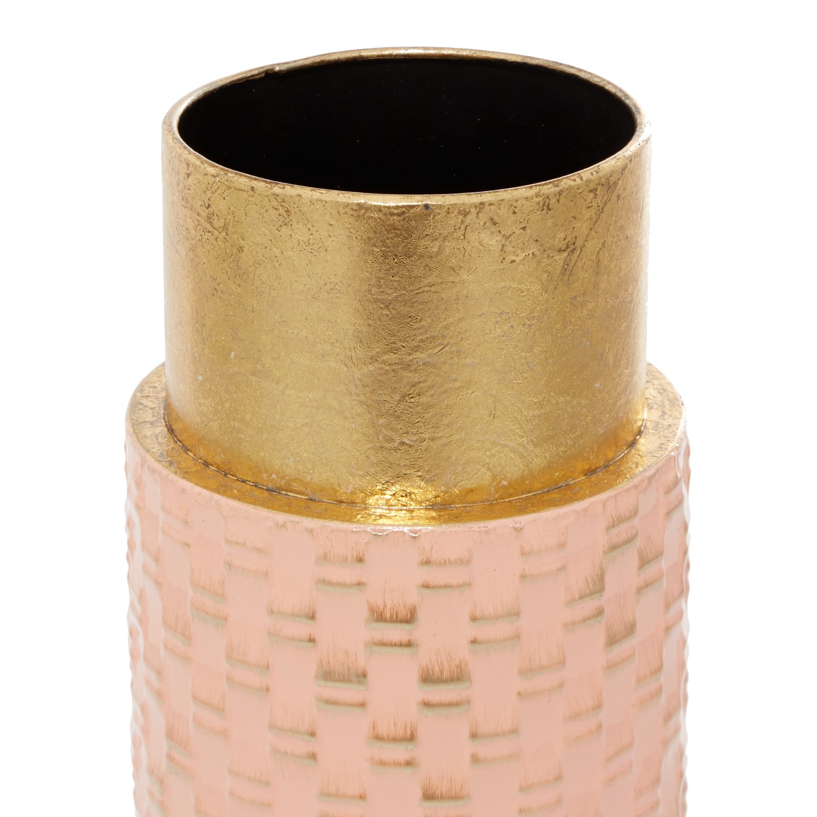 Set of 2 Bronze Metal Contemporary Vase, 18", 15"