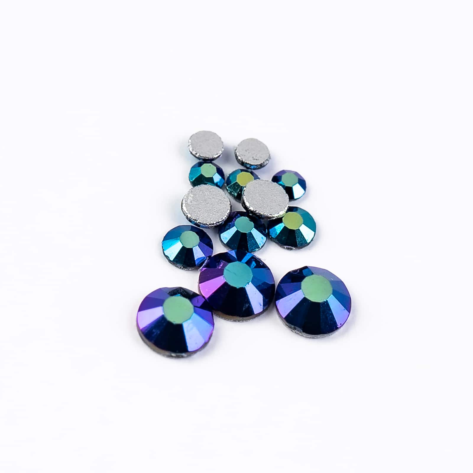 Crystal Lane DIY Assorted Glass Round Flatback Rhinestones Combo