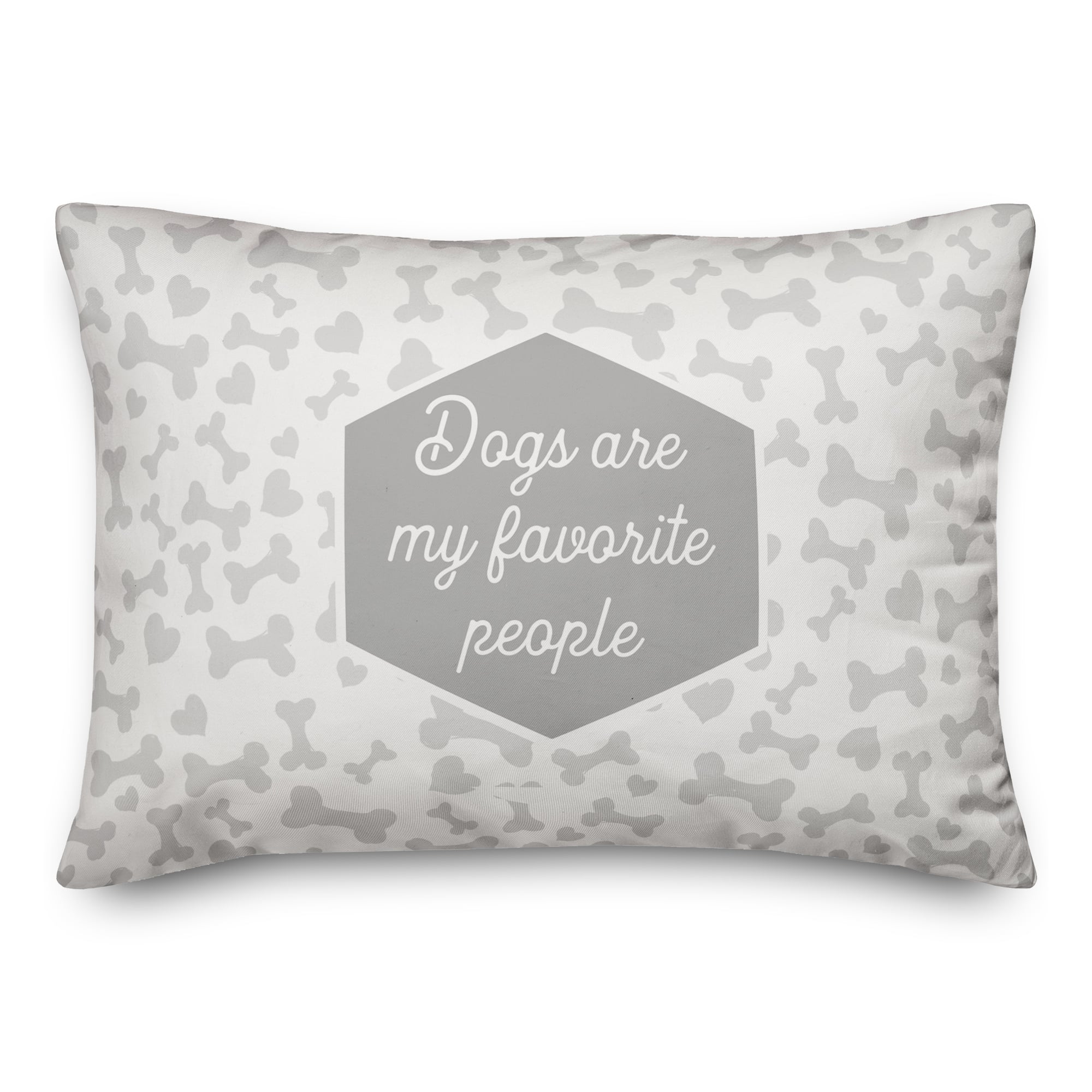 Dogs Are My Favorite People Throw Pillow