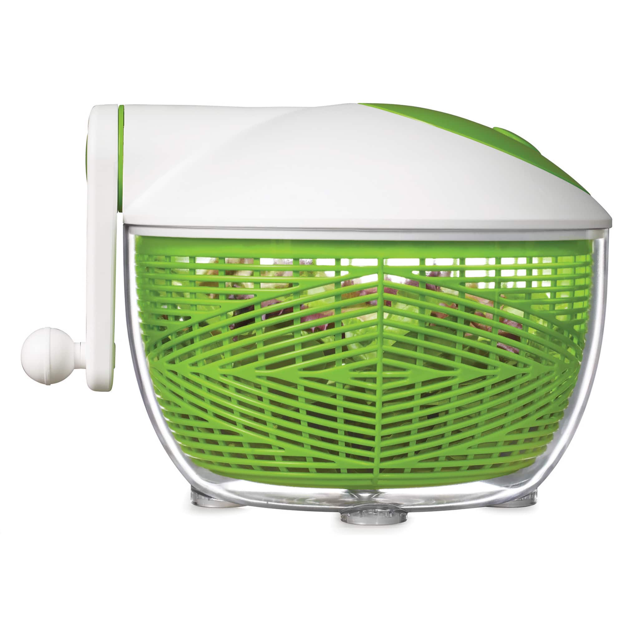 Starfrit 5qt. Green & White Salad Spinner