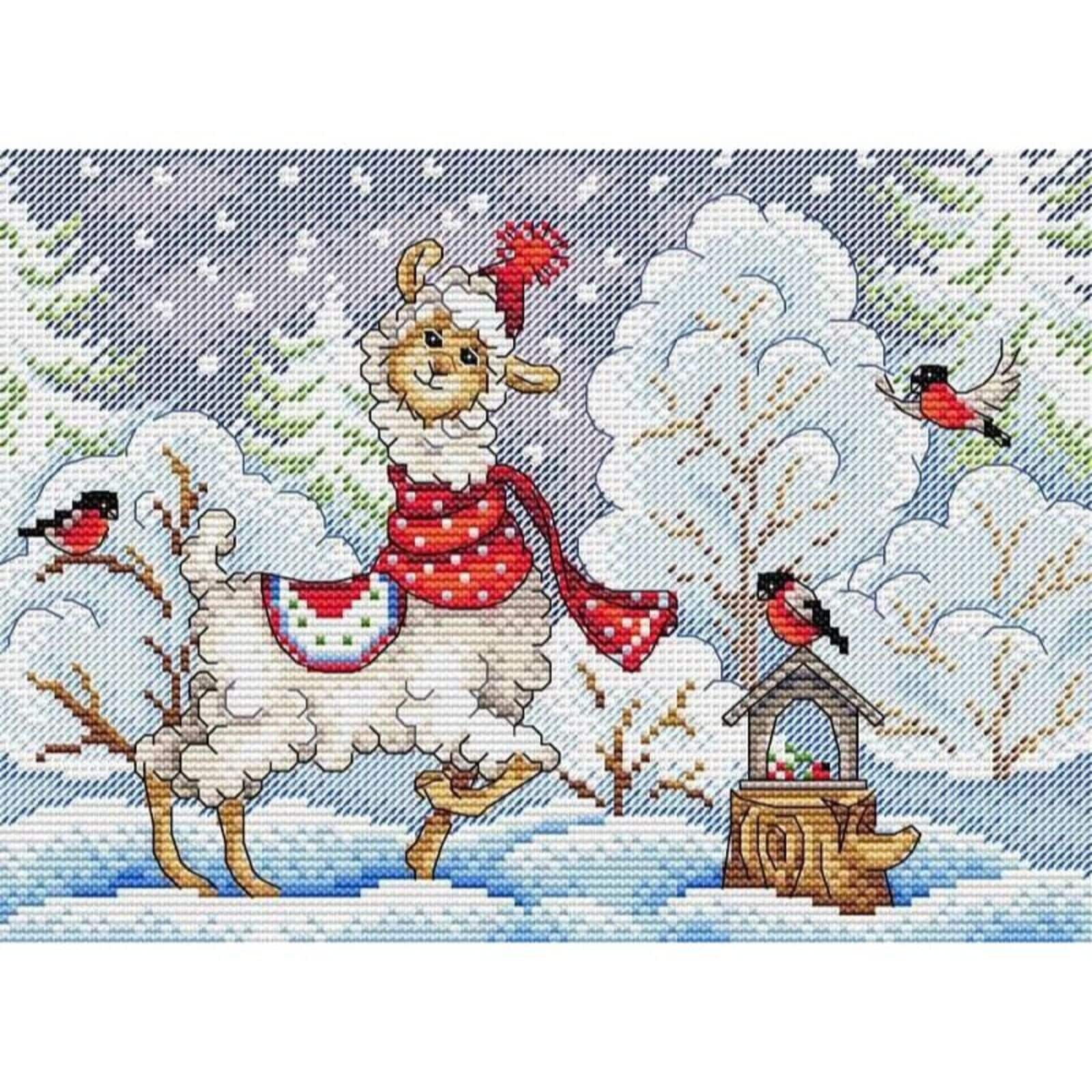 Mp Studia Winter Evening Cross Stitch Kit