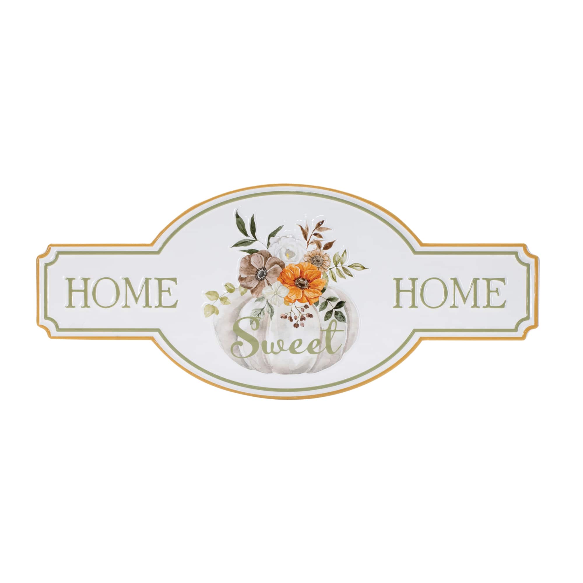Melrose 22" x 10" Metal Fall Home Sweet Home Sign