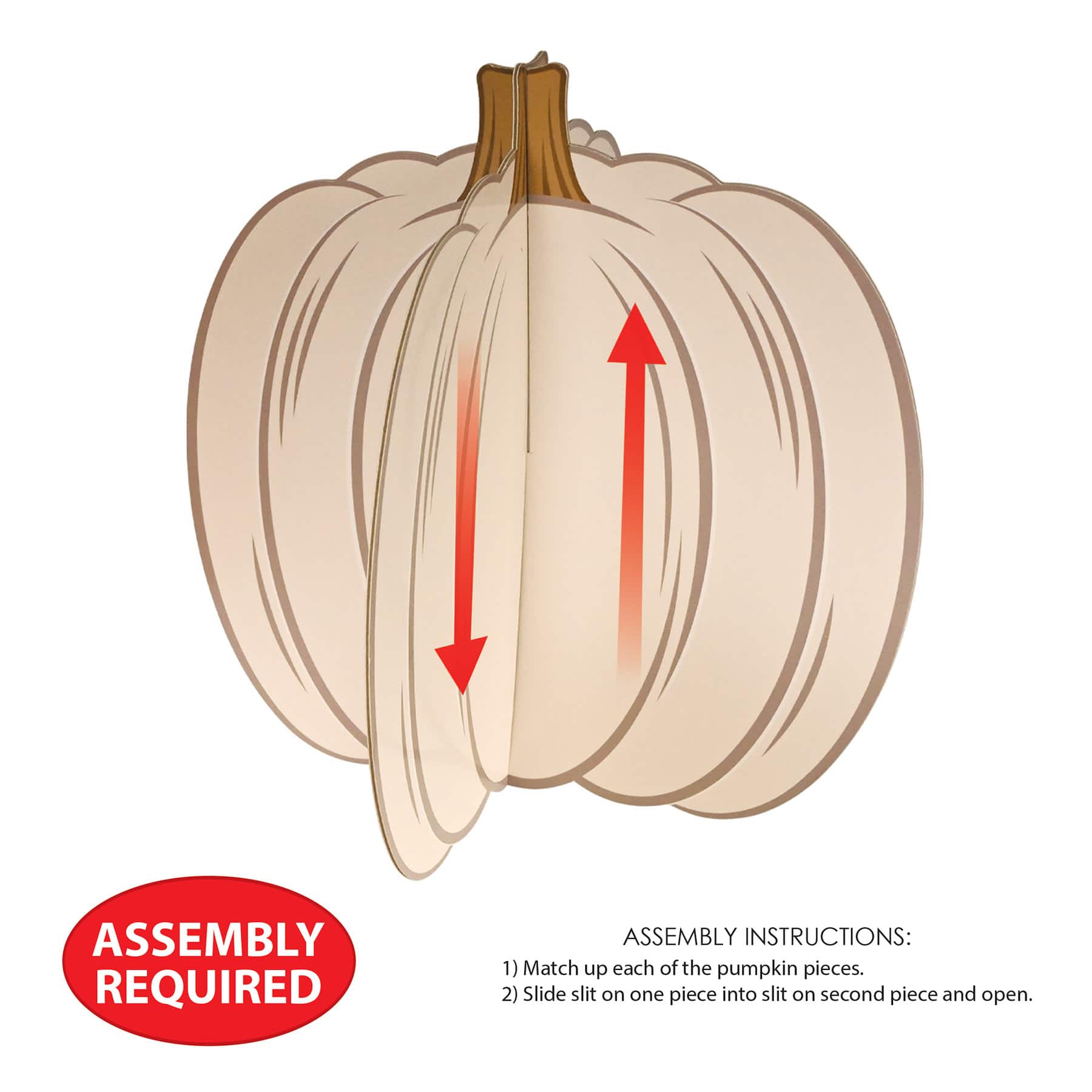 Beistle 3D Pumpkin Centerpieces, 3ct.