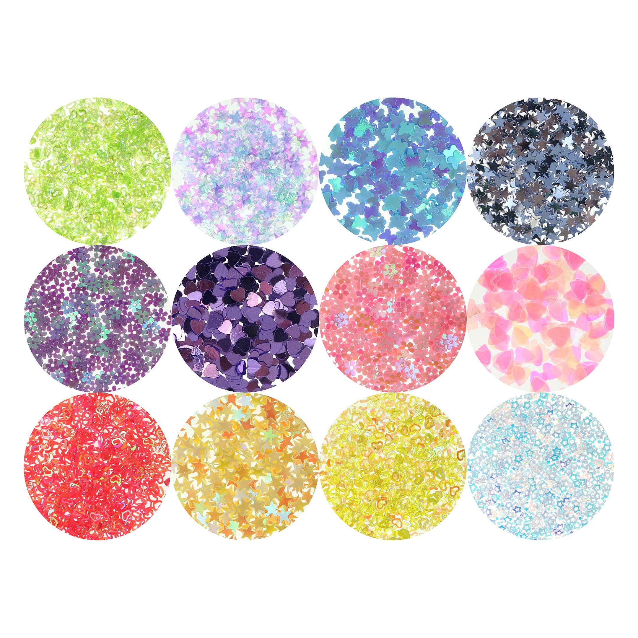 12 Packs: 12 ct. (144 total) Pastel Shaped Sequins by Creatology™