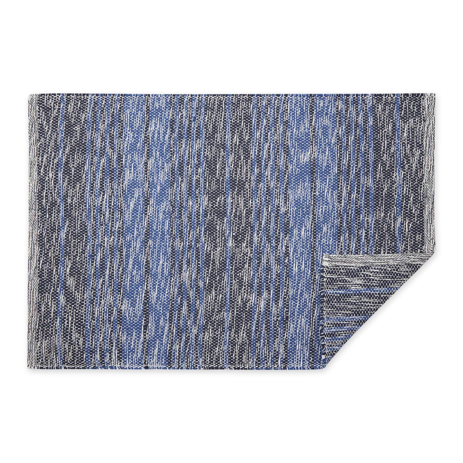 DII® Variegated Stripe Handwoven Recycled Yarn Rug, 2ft. x 3ft.