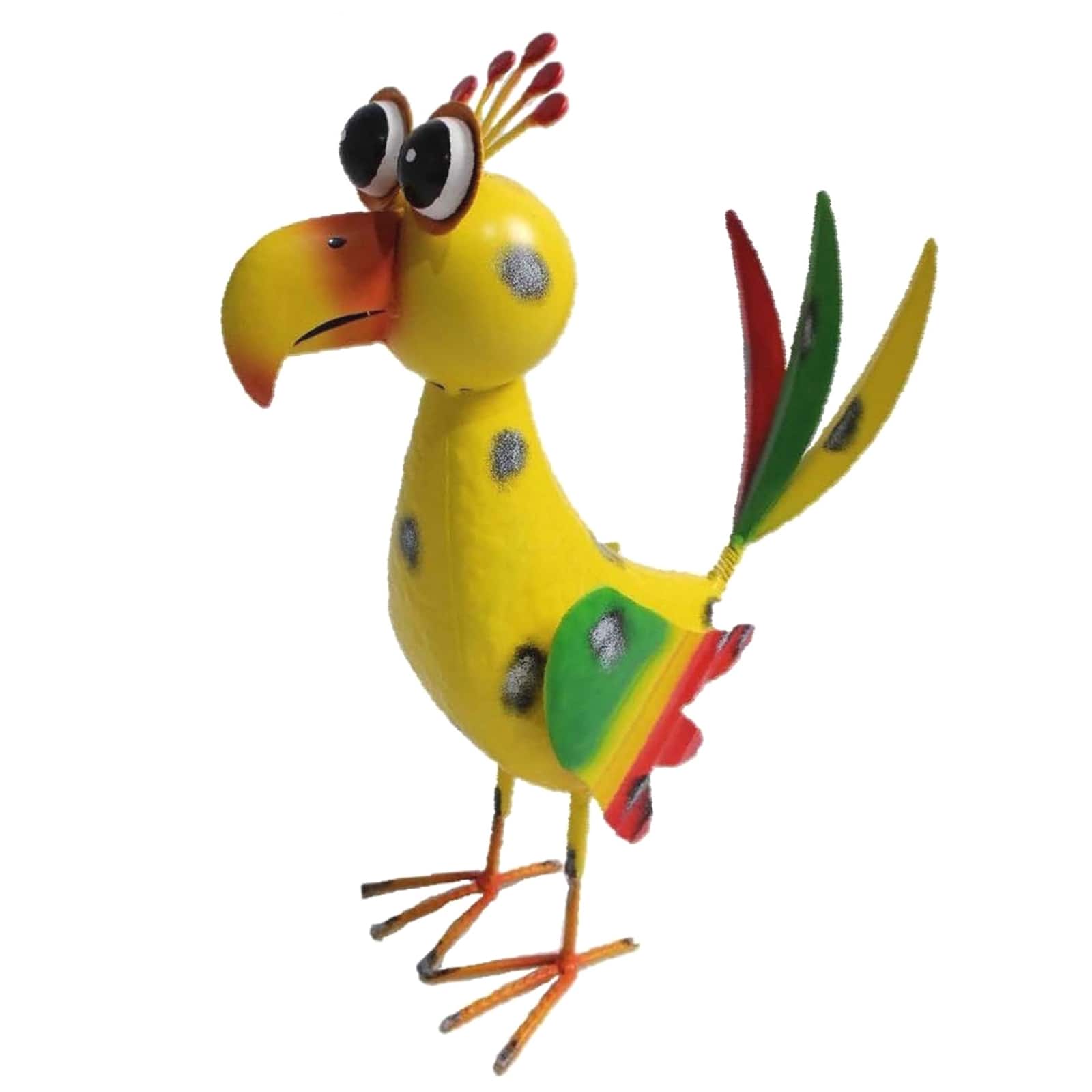Santa's Workshop 15" Iron Yellow Bird Figurine