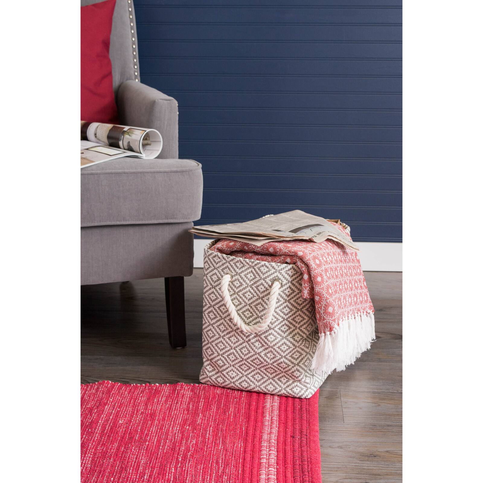 DII® Large Geo Diamond Rectangle Paper Bin