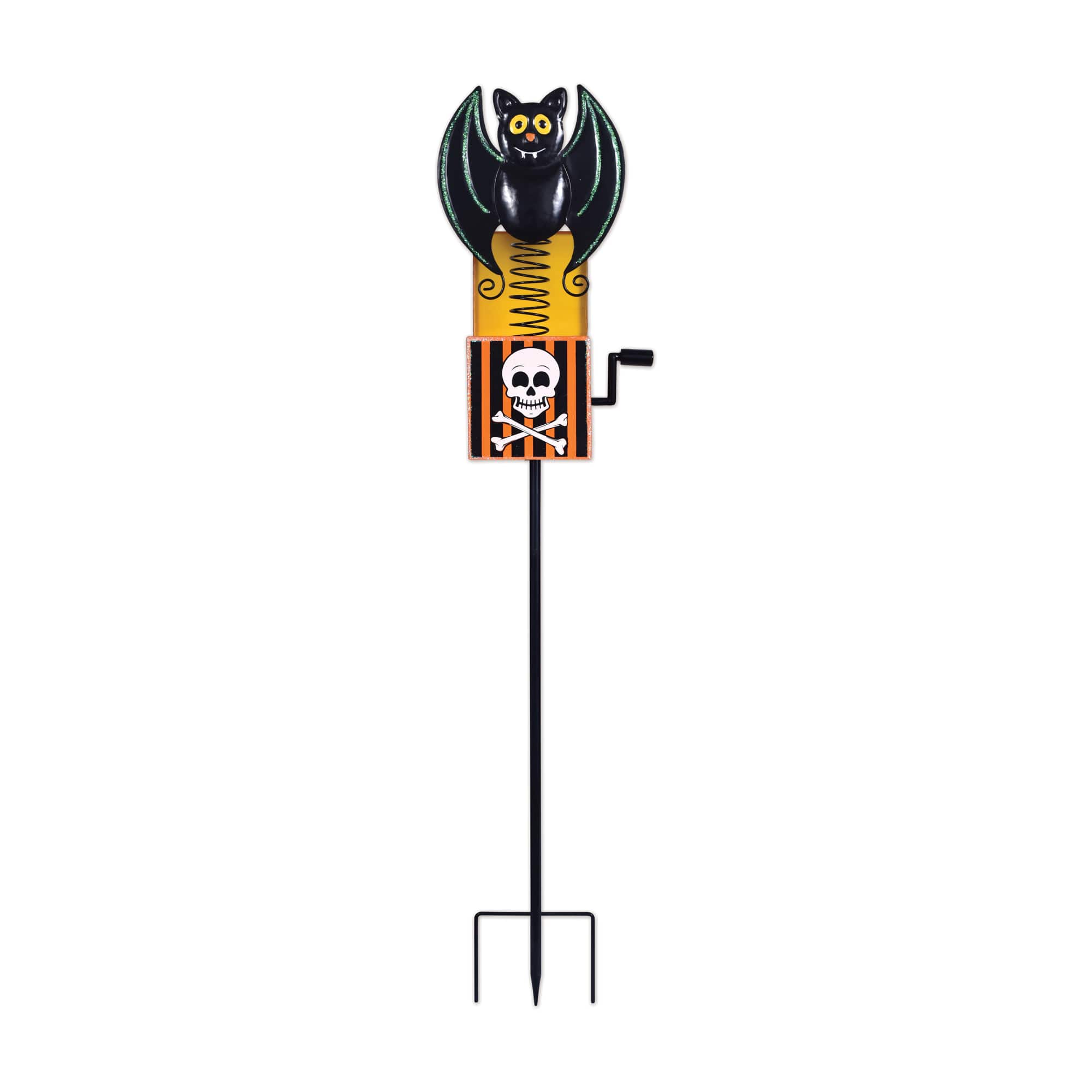 Sunset Vista Designs® 41" Nostalgic Jack-in-the-Box Vampire Bat Garden Stake