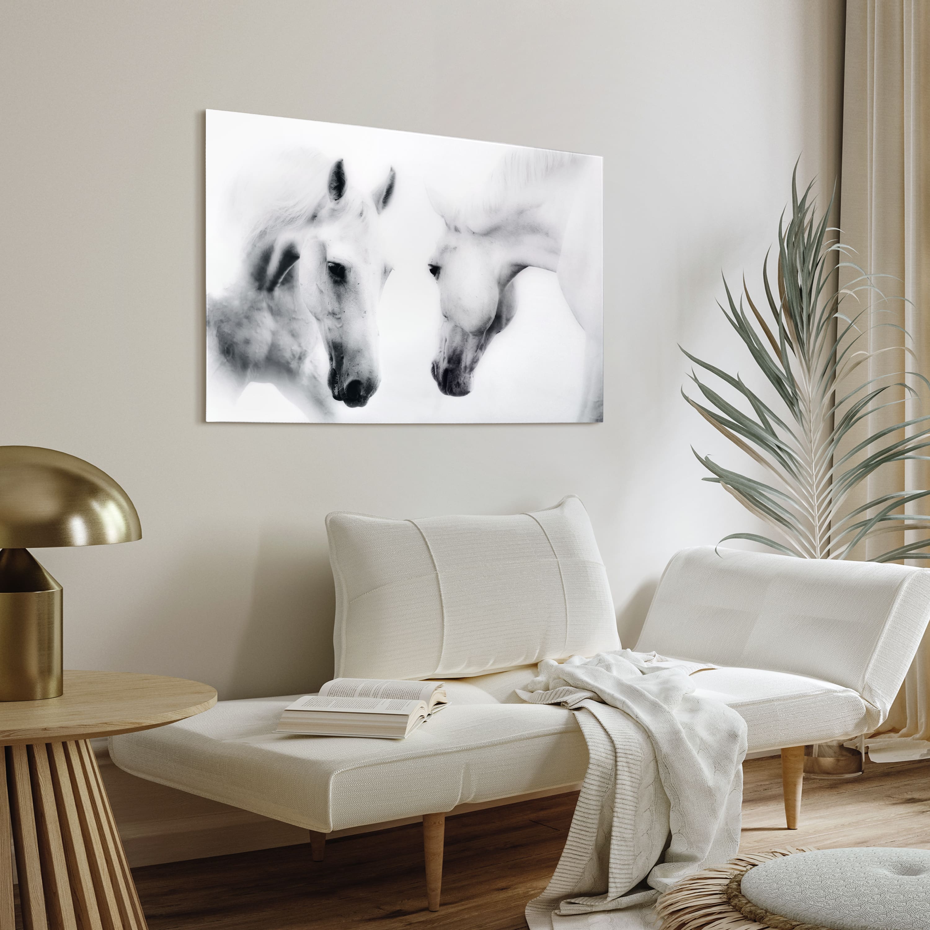 Empire Art Direct 48" x 32" Reflection Frameless Free Floating Tempered Glass Wall Art