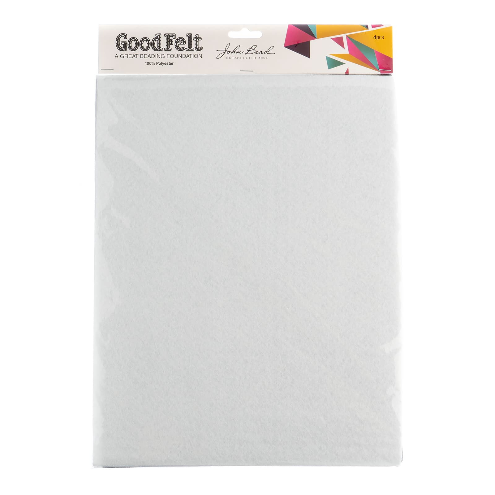 John Bead GoodFelt Beading Foundation, 8.5 x 11", 4ct.