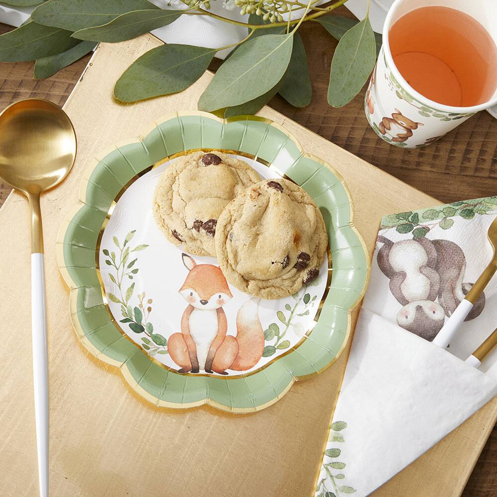 Kate Aspen® 7" Woodland Baby Premium Paper Plates, 64ct.