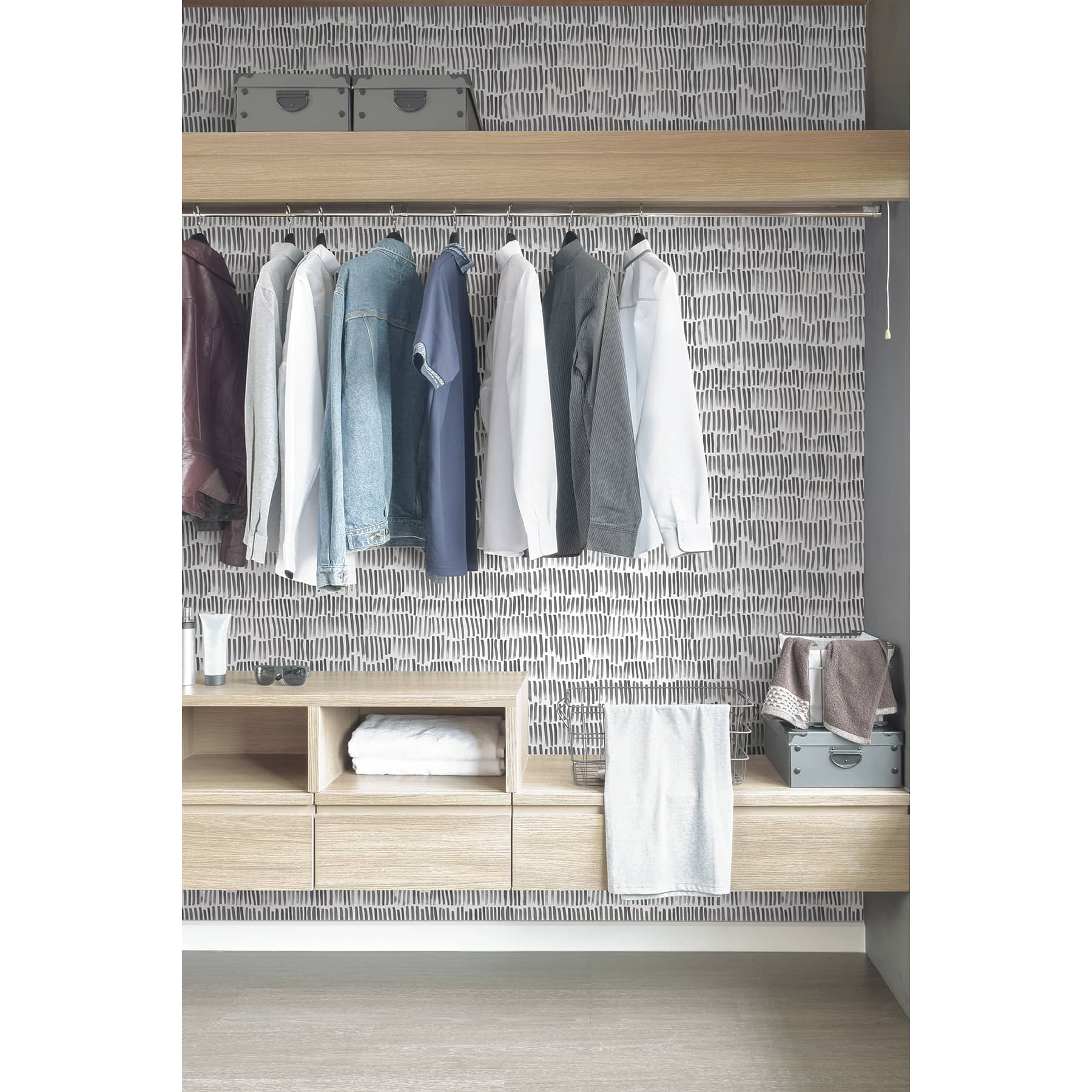 My Style Bailey Brush Stroke Peel & Stick Wallpaper