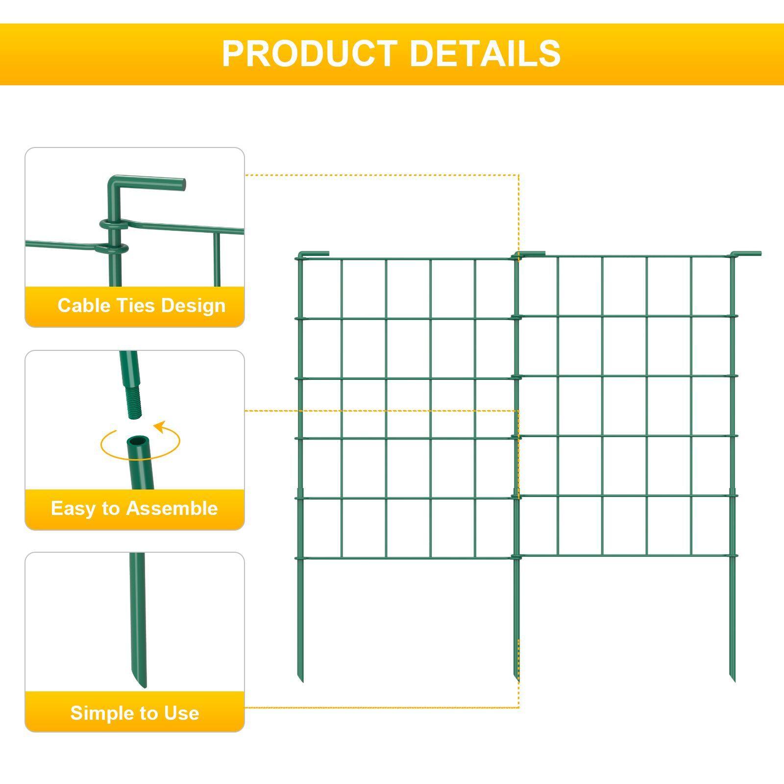 NEX™ Green Rustproof Folding Fence, 20ct.