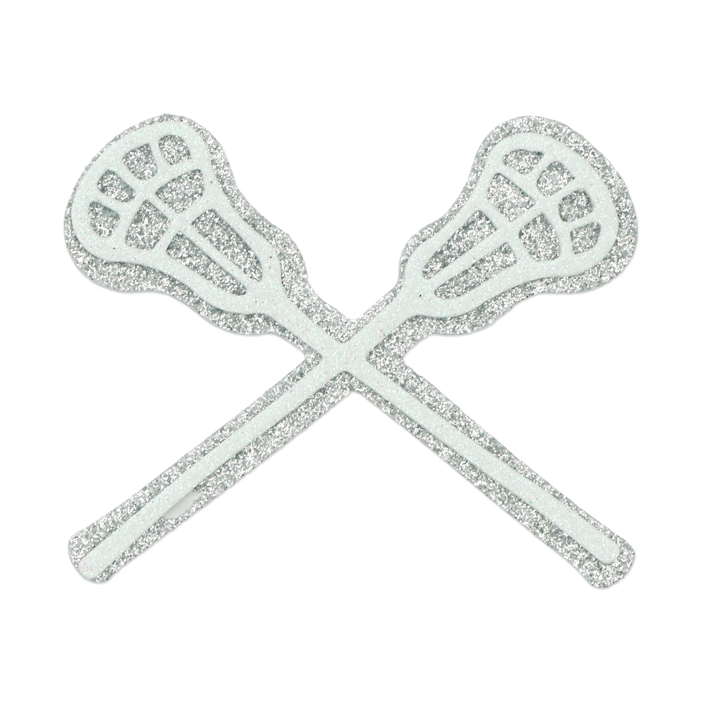 Glitter Lacrosse Foam Sticker by Celebrate It