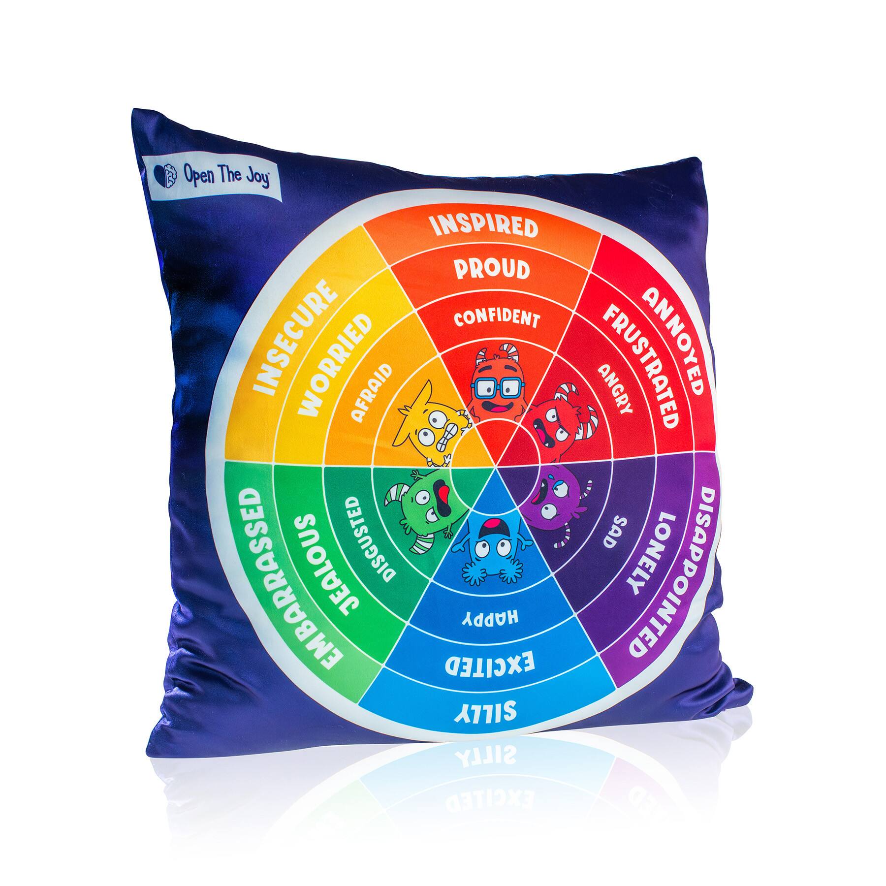 Open the Joy® 16" x 16" English Emotions Weighted Wheel Pillow