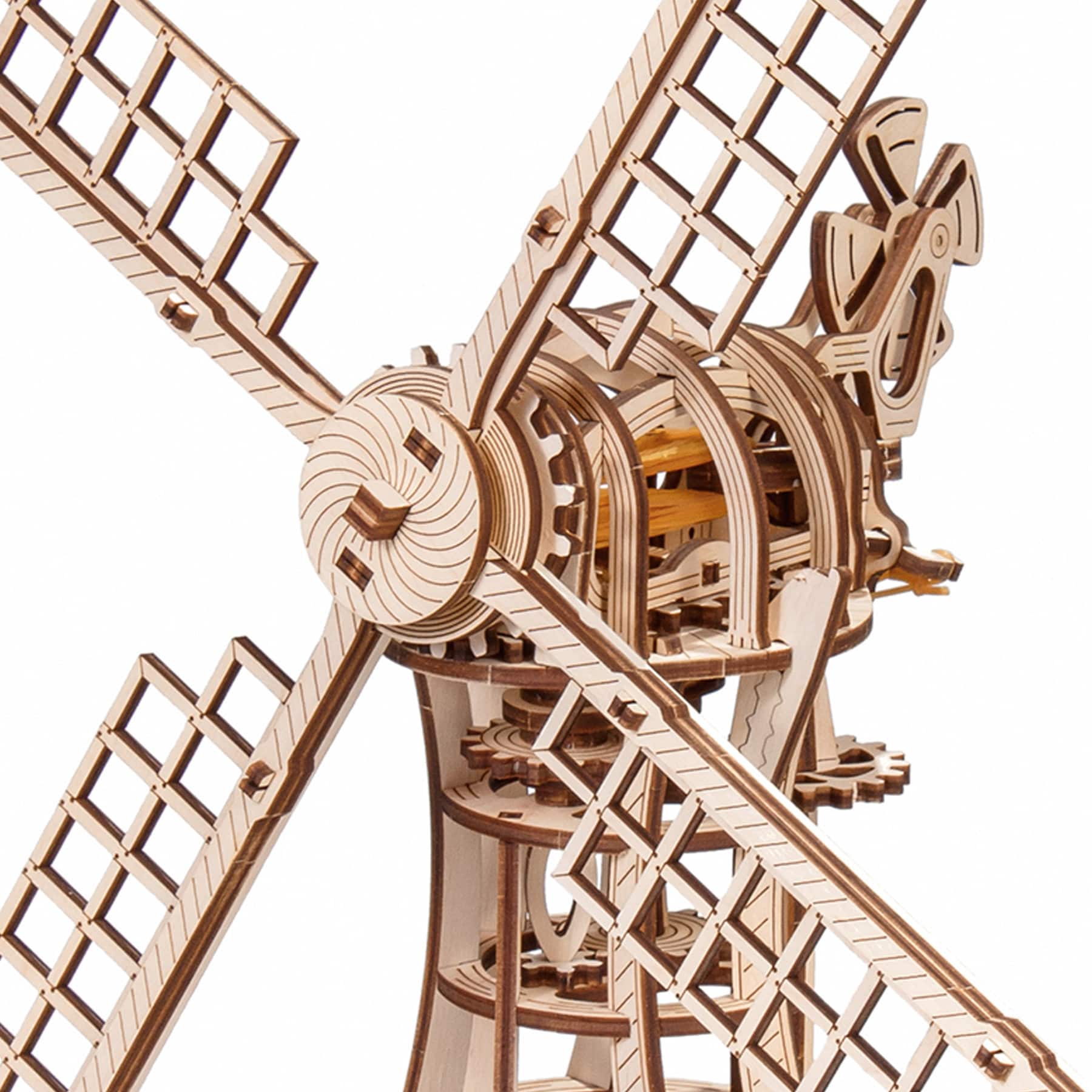 EWA™ Eco-Wood-Art Windmill 3D Wooden STEM Construction Kit
