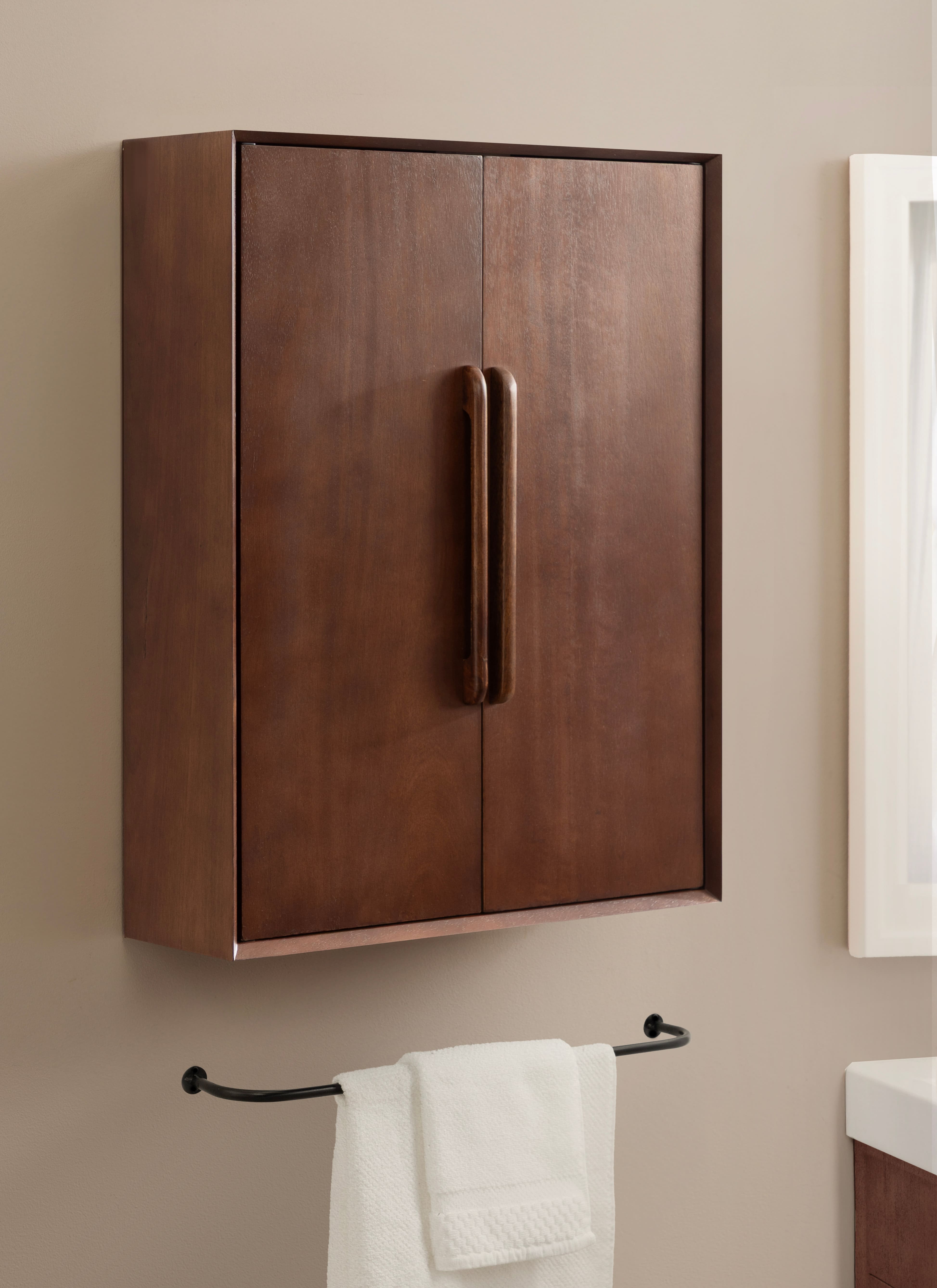 Kate and Laurel McCutcheon Floating Bathroom Cabinet