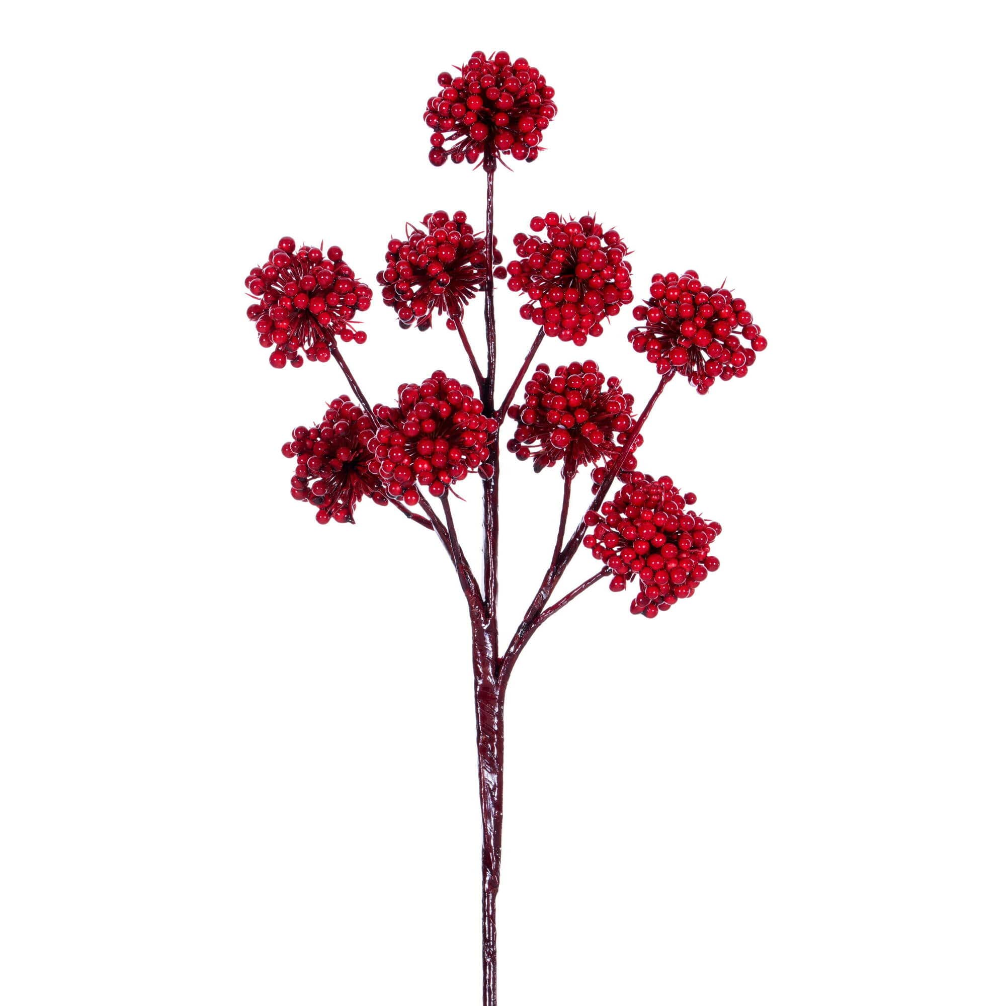 Vickerman 14" Red Pom Pom Berry Picks, 6ct.