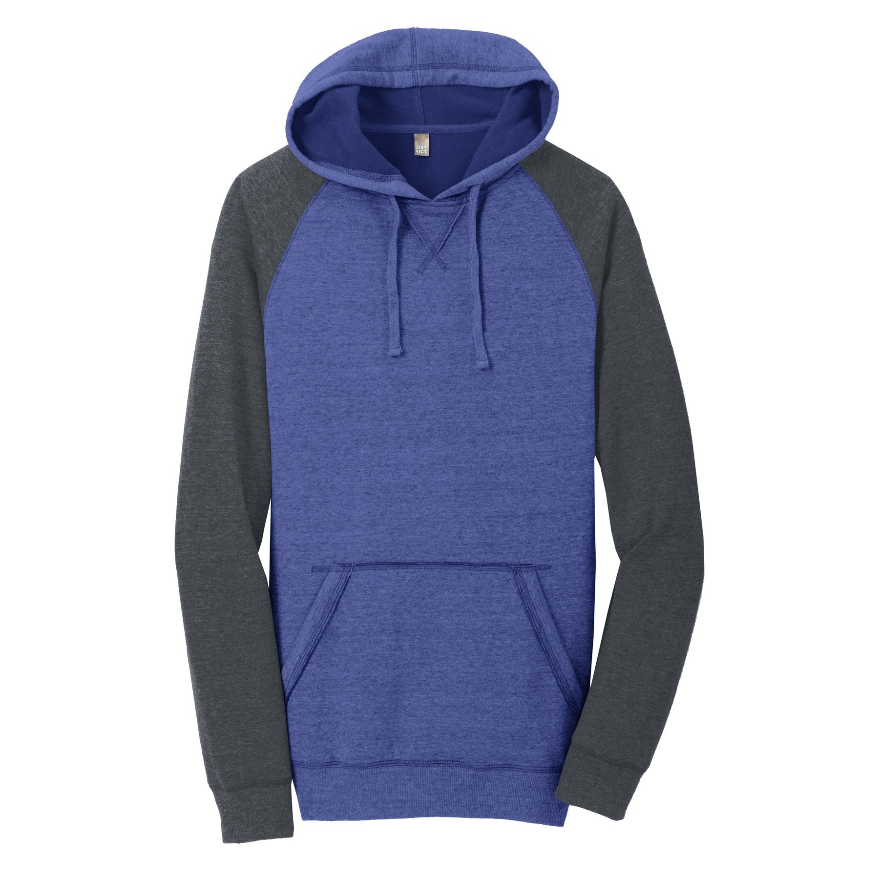 District® Men's Lightweight Fleece Raglan Hoodie