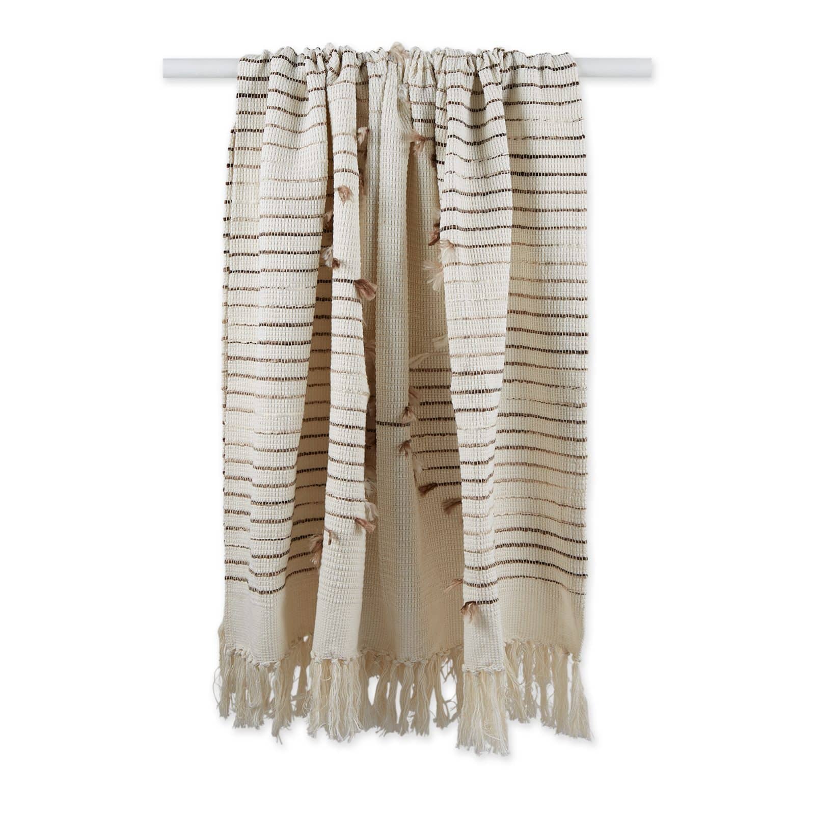 DII® Brown Diamond Cut Throw