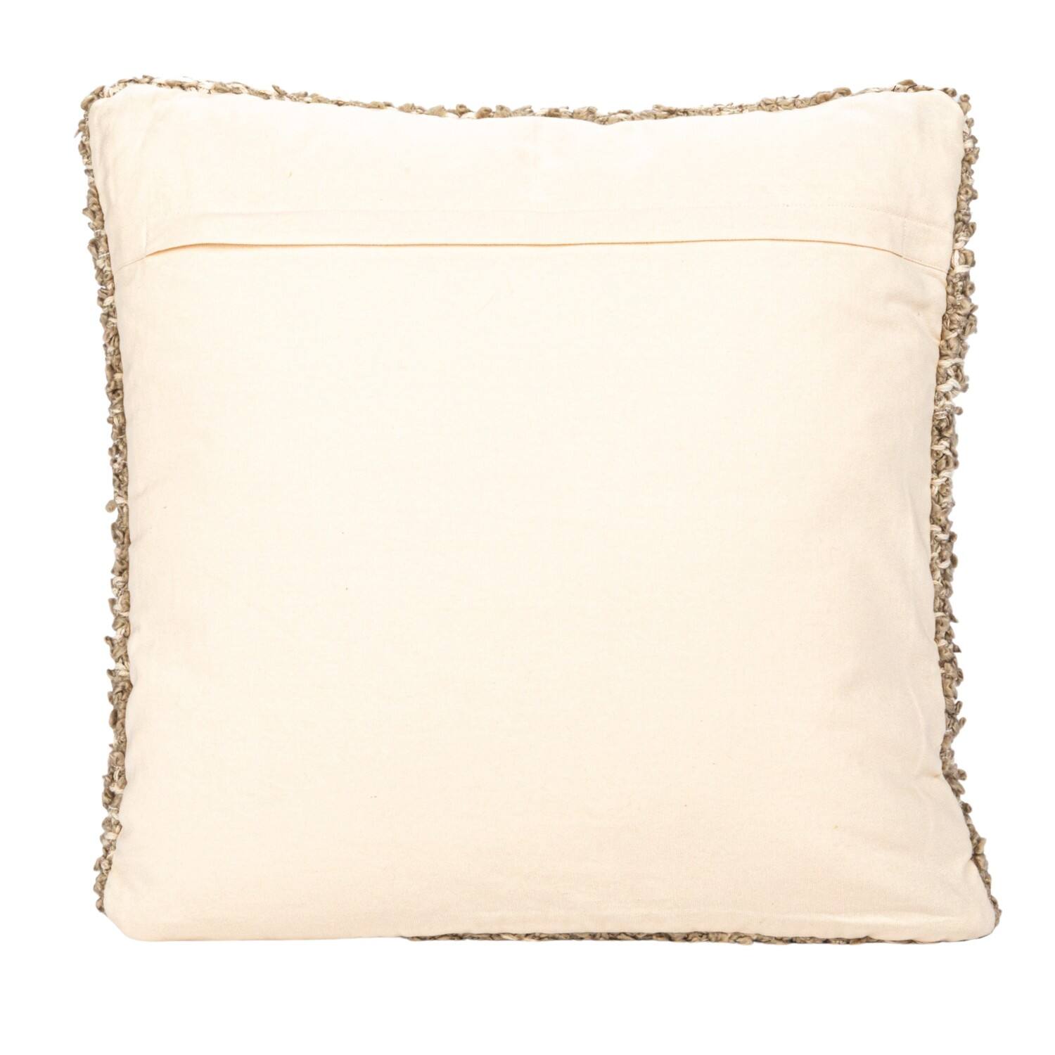 Hello Honey® 20" Brown Woven Cotton Blend Bouclé Pillow