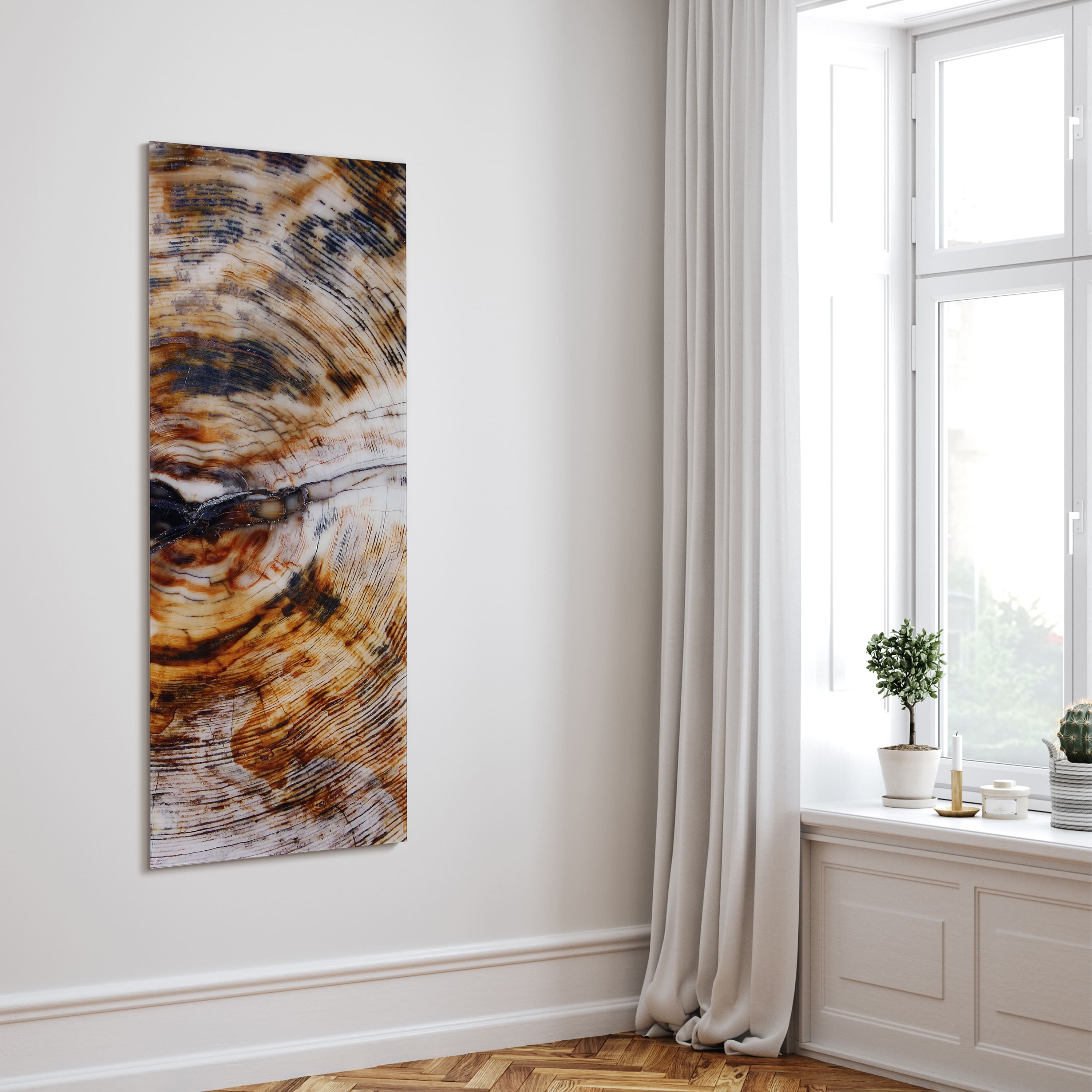 Empire Art Direct 63" x 24" Impact B Free Floating Tempered Glass Wall Art