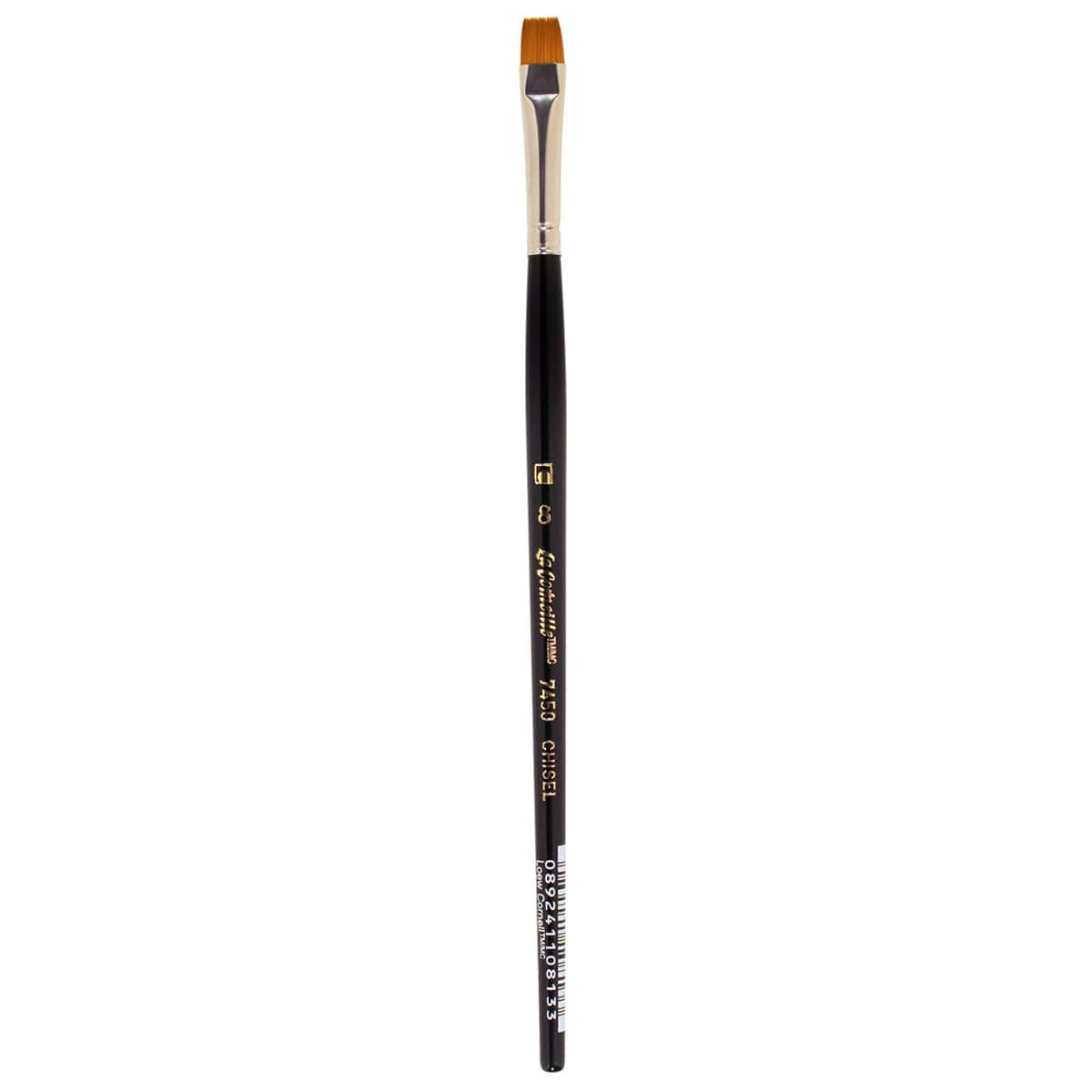 Golden Taklon Short Handle Chisel Blender Brush by Artist's Loft™ Vienna