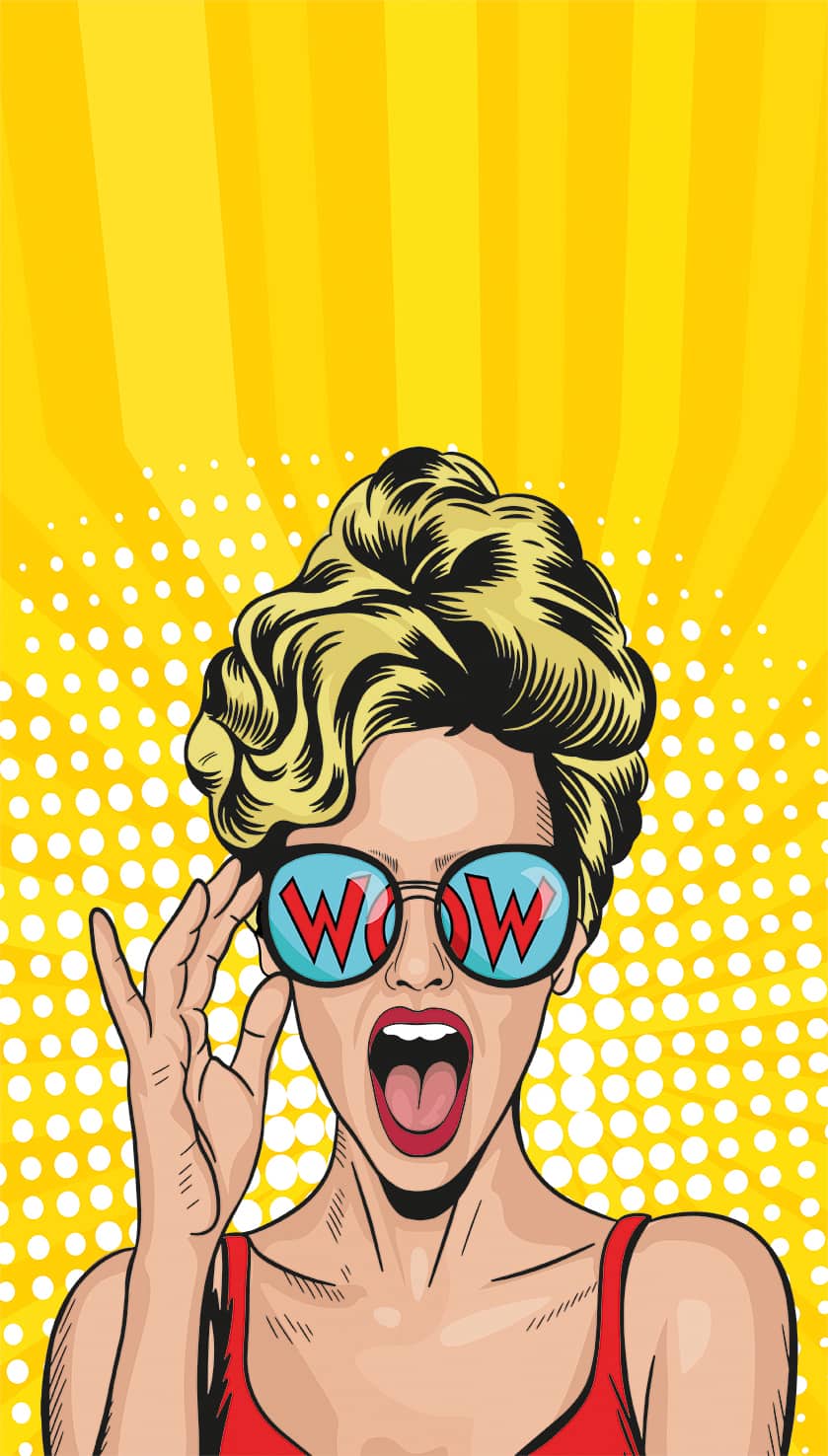 Designs Direct Baywatch Wow Pop Art Wall Mural