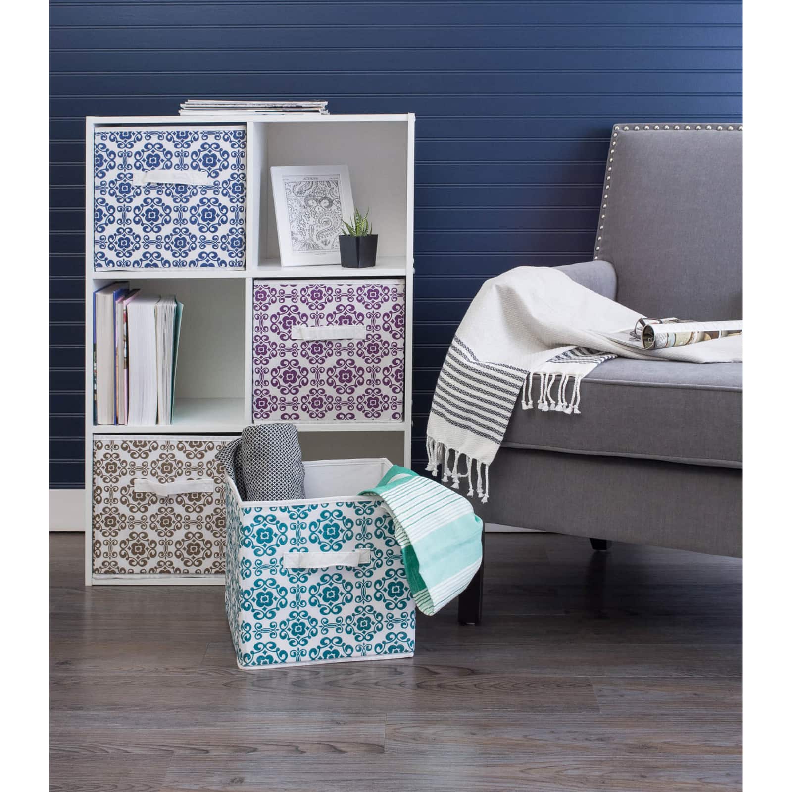 DII® 11" Nonwoven Polyester Scroll Storage Cubes
