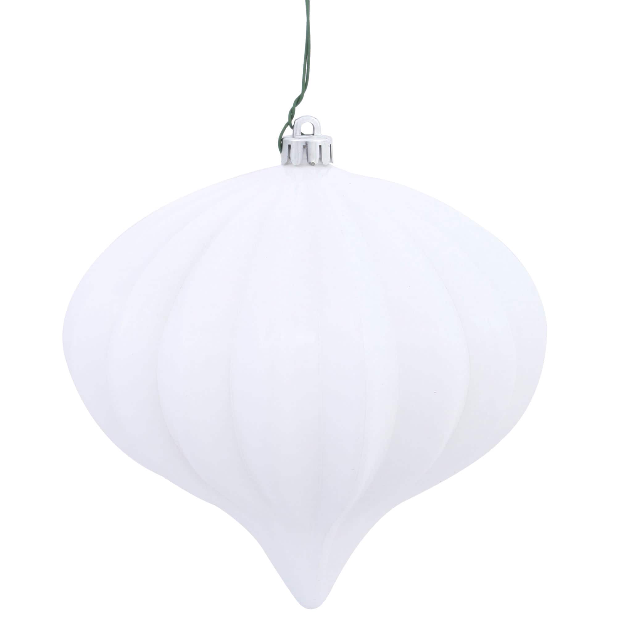 Vickerman 5.75" White Shiny Onion Christmas Ornaments, 3ct. | Michaels®