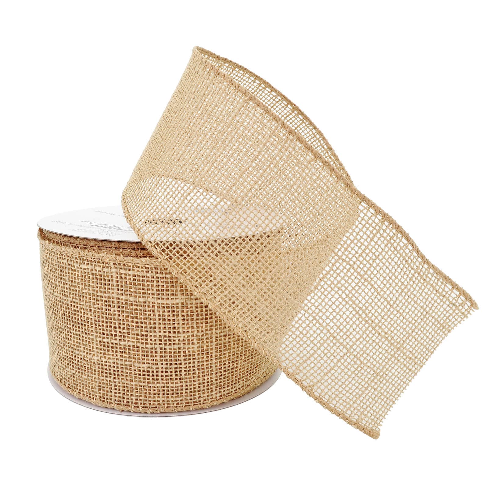 12 Pack: 2.5" x 25ft. Faux Burlap Wired Textured Ribbon by Celebrate It™ Décor