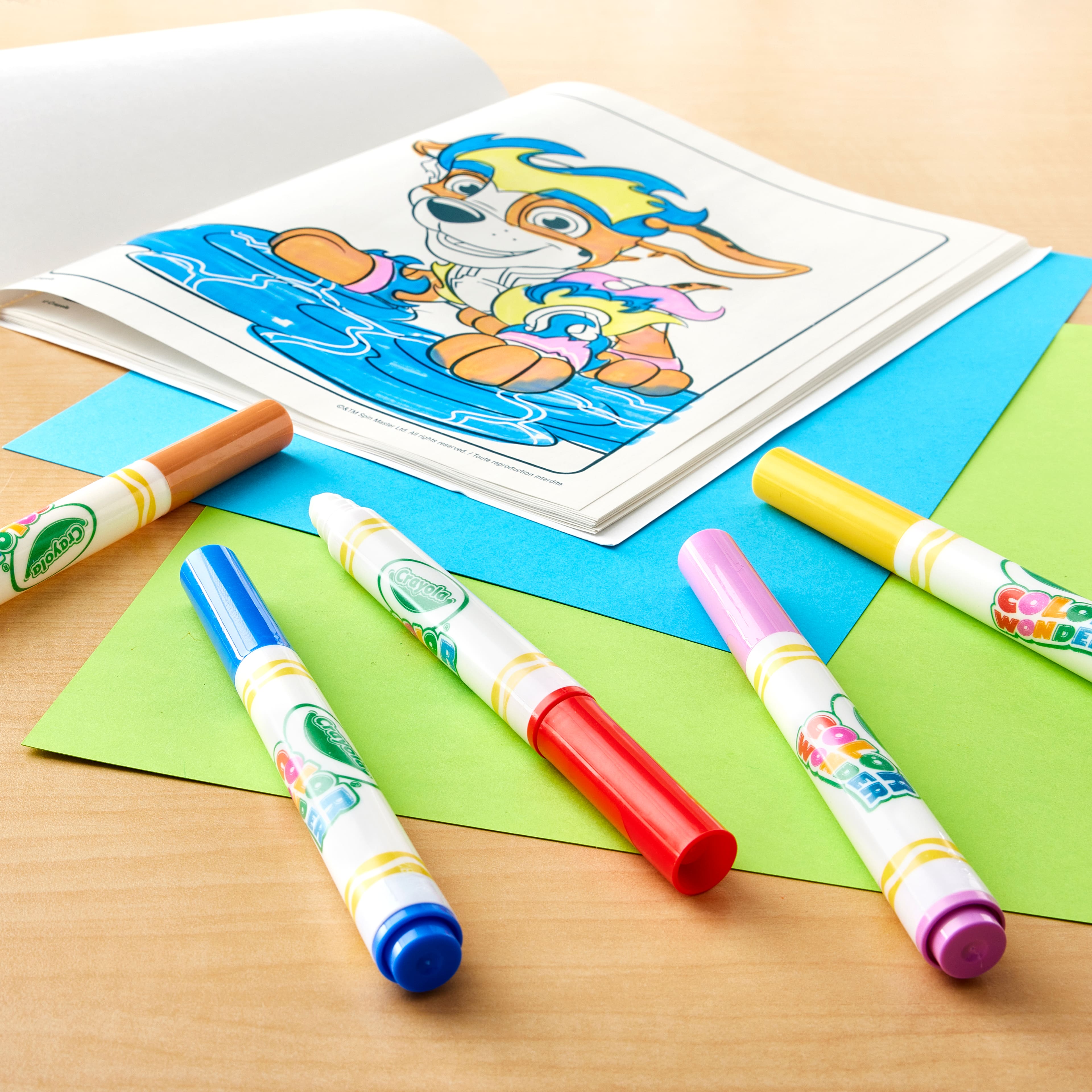 Trousse de coloriage Pat'Patrouille Color Wonder Mess Free de Crayola, Super Pups