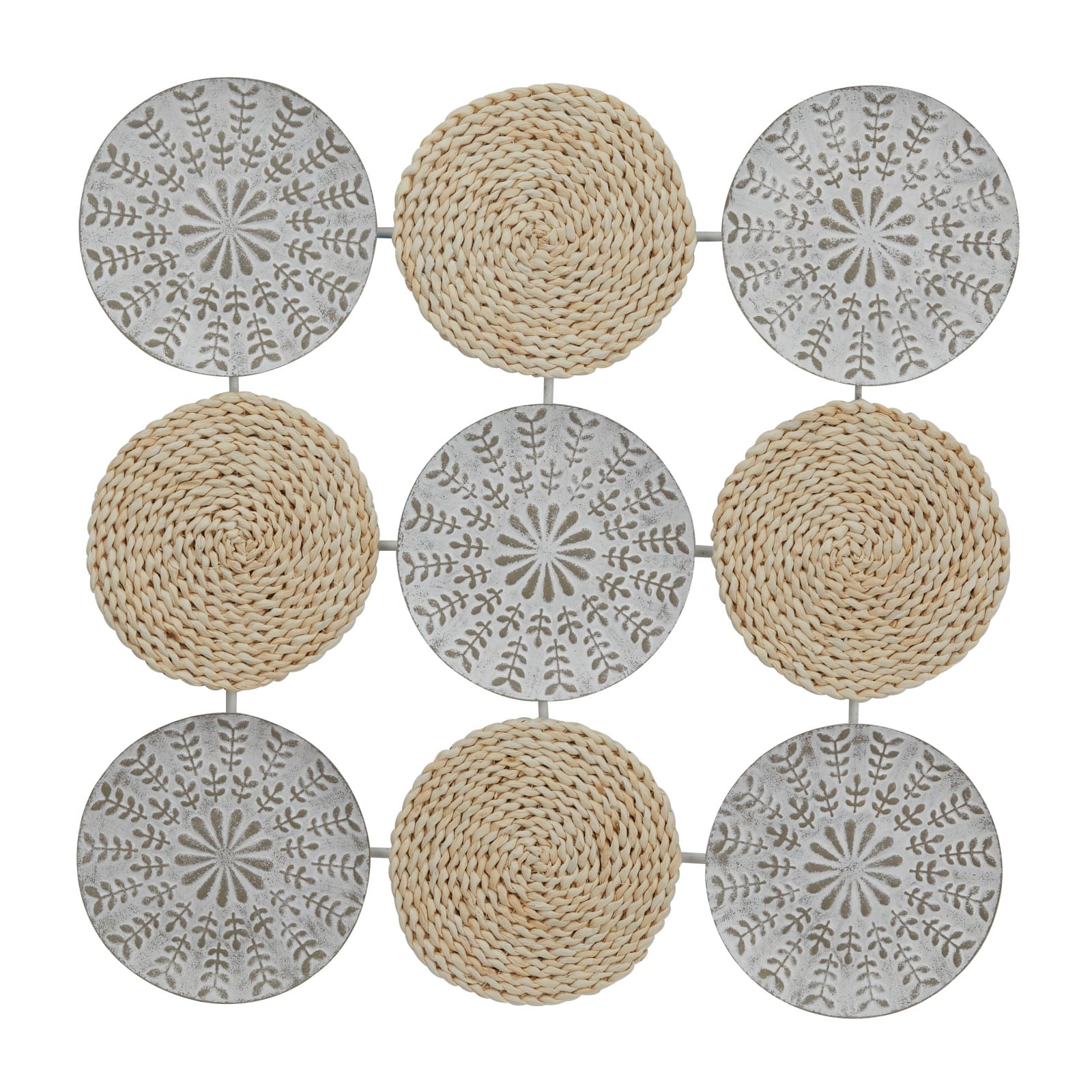 Grey Modern Abstract Wall Decor, 31" x 1" x 31"