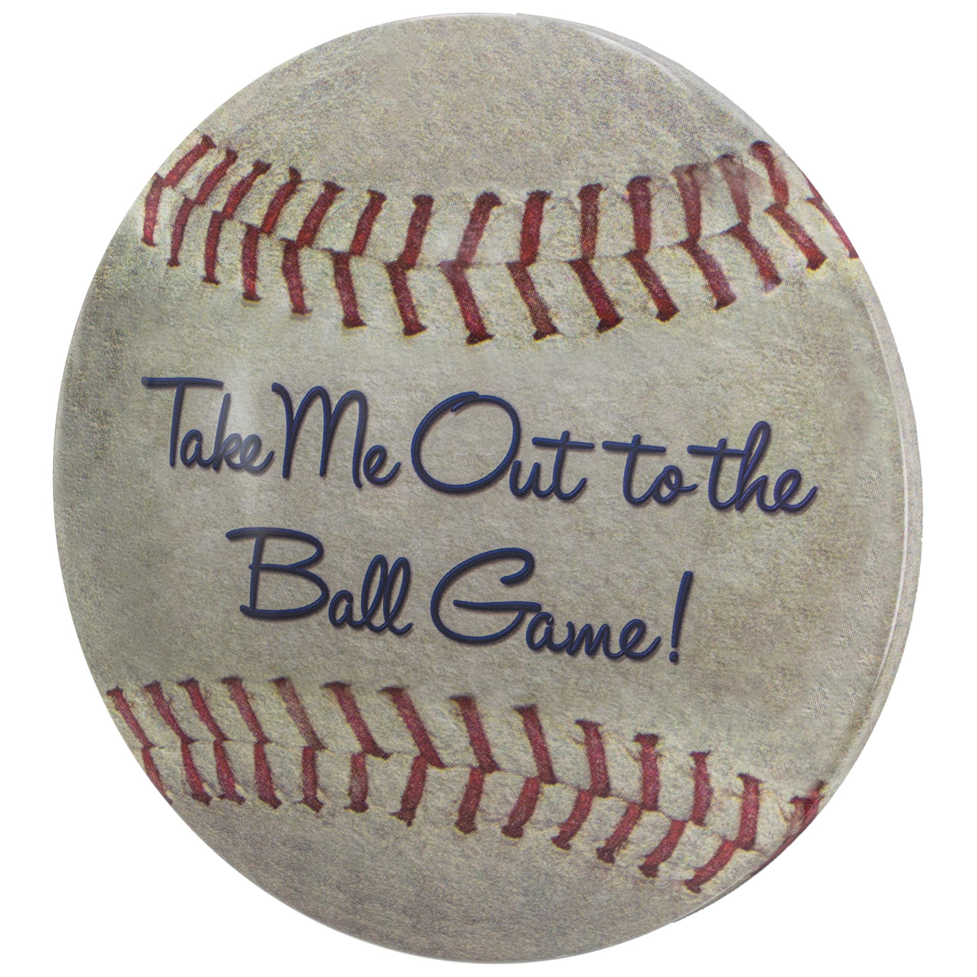 American Art Décor™ 15" Baseball Dome Metal Sign